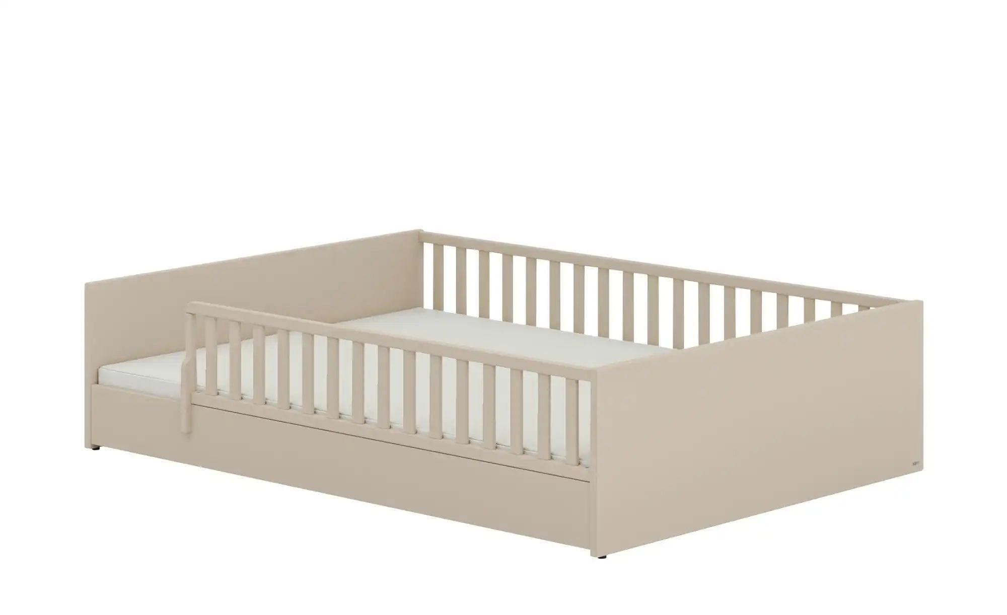 PAIDI Kinderbett Little Flo Beige Umbaubar Bodenbett