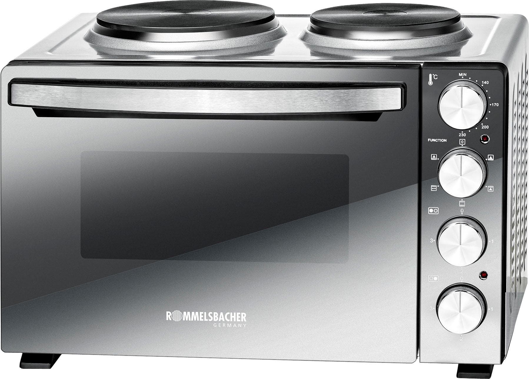 ROMMELSBACHER Kleinküche KM 3300 Silber/Schwarz 5 Heizarten