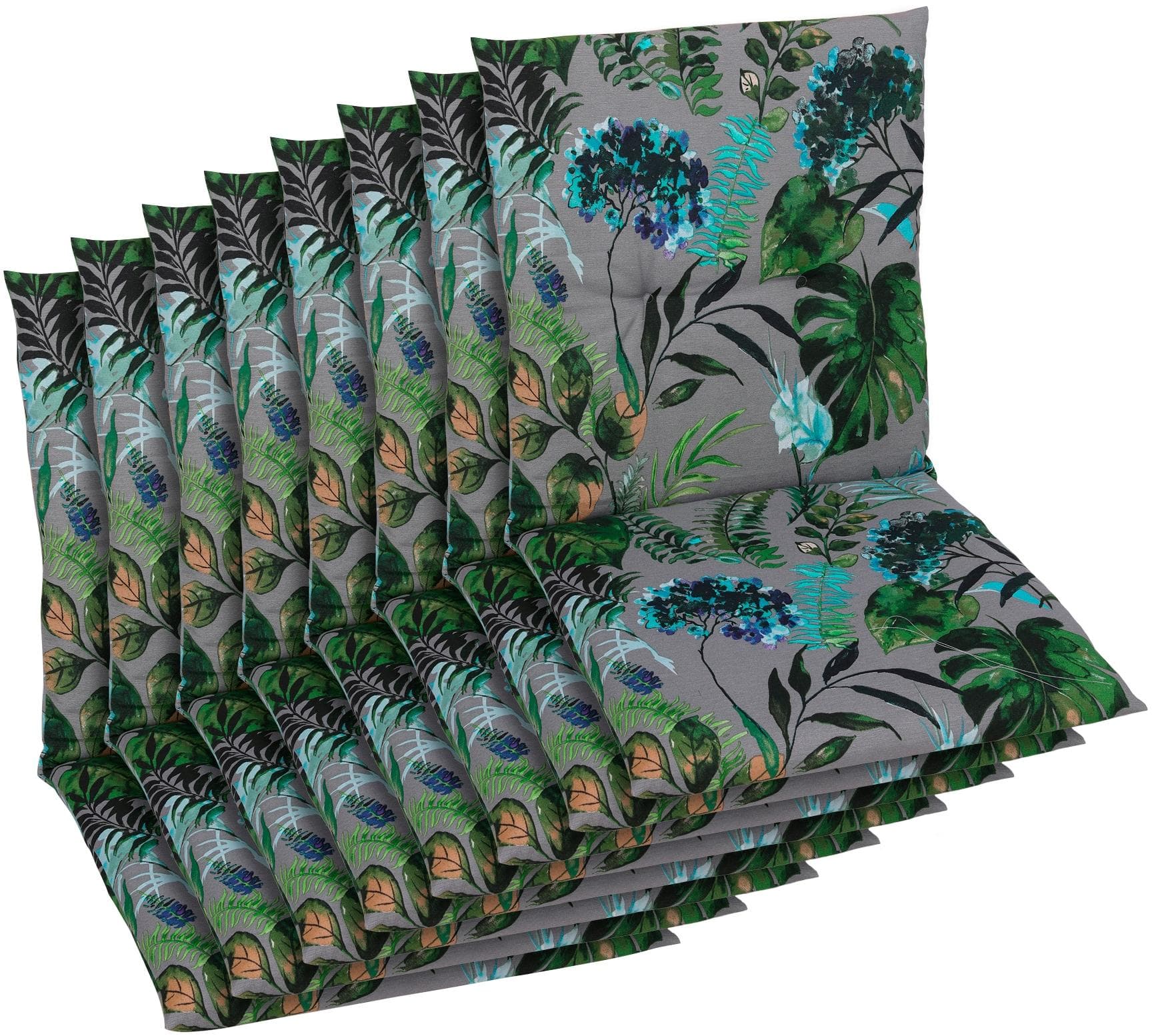 GO-DE Sitzauflage Grün Spar-Set 8 St