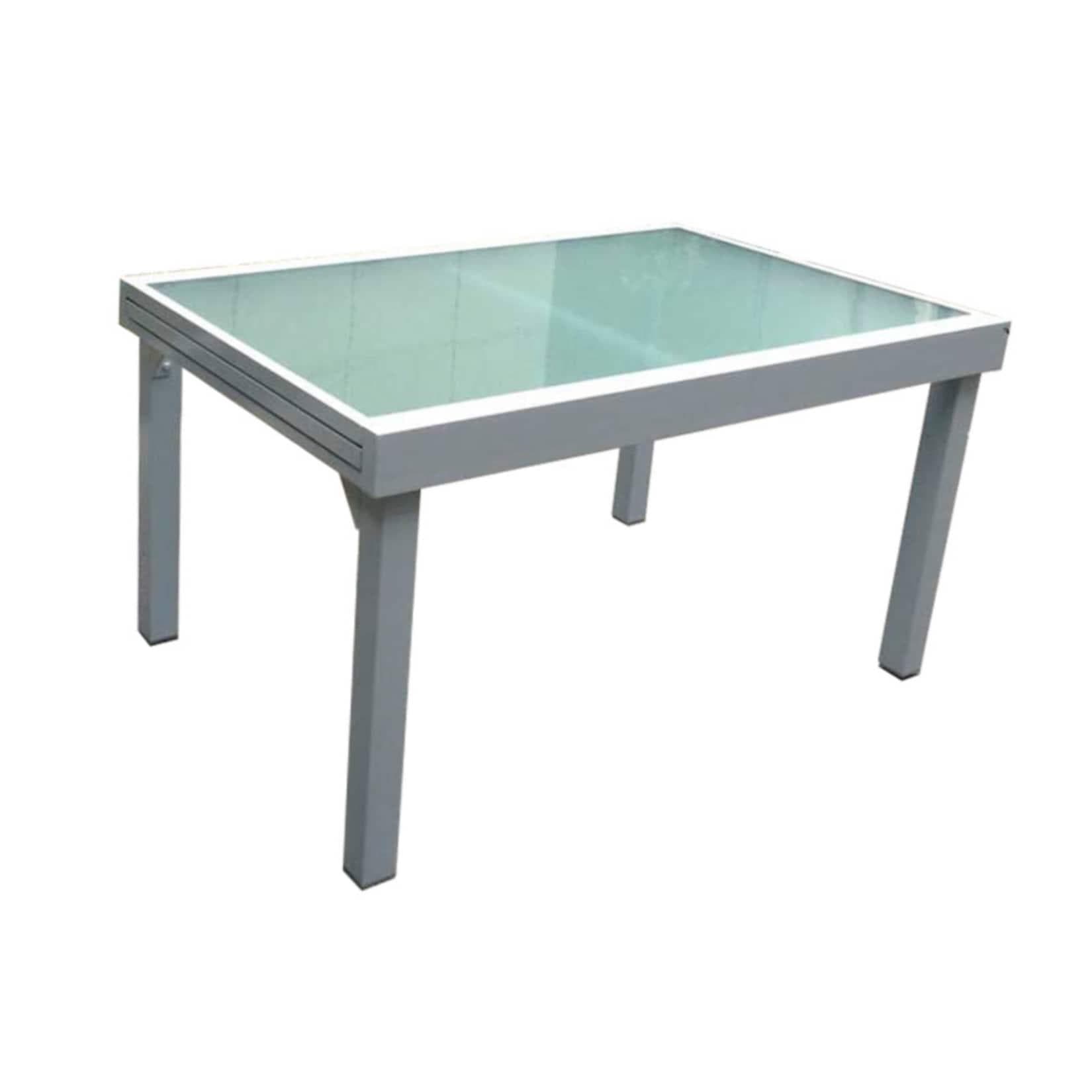 Garden Pleasure Ausziehtisch Lola mit Wellenglasplatte