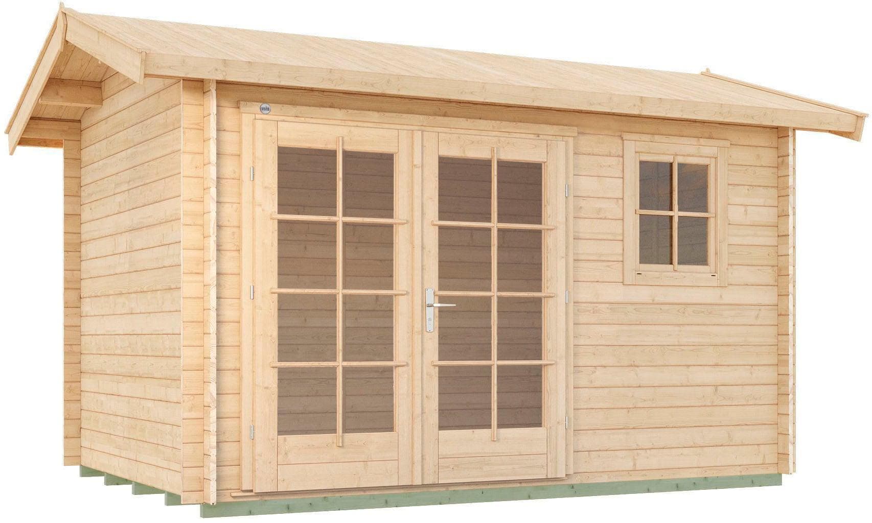WEKA Gartenhaus 163 Gr.1, 28 mm, naturbelassen, Blockbohlensystem