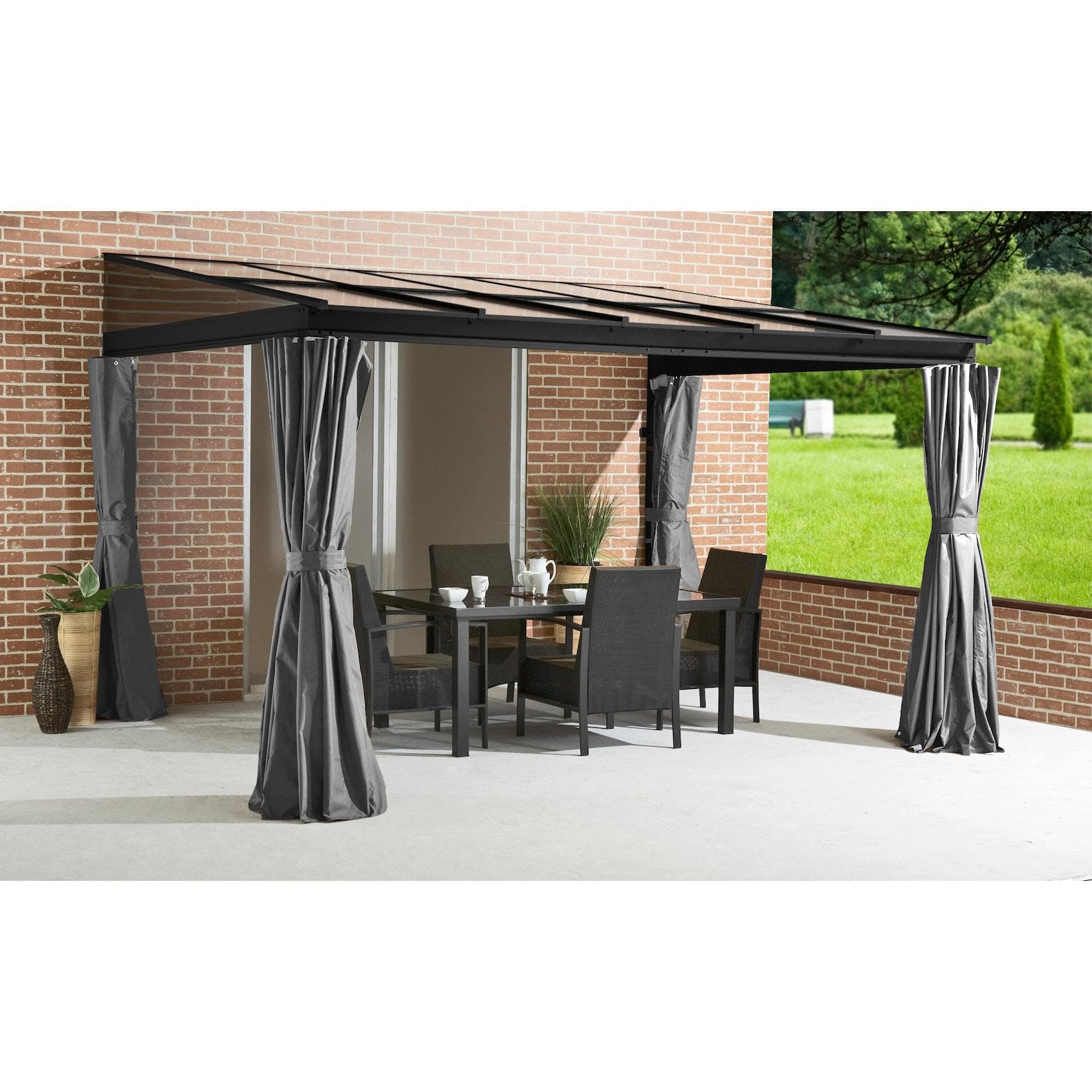 Sojag Terrassendach St. Barthelemy Anthrazit Aluminium