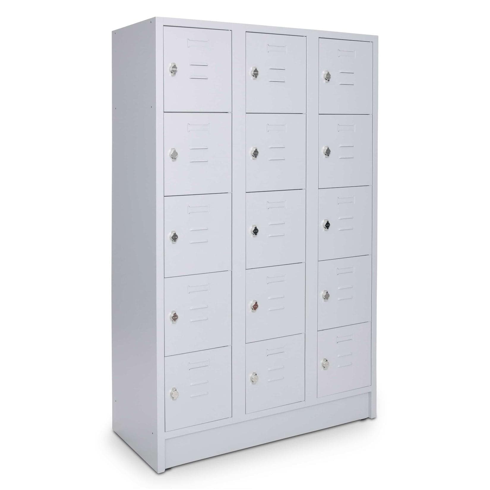 Ceha Schließ- und Fächerschrank 105 cm 15 Fächer Lichtgrau
