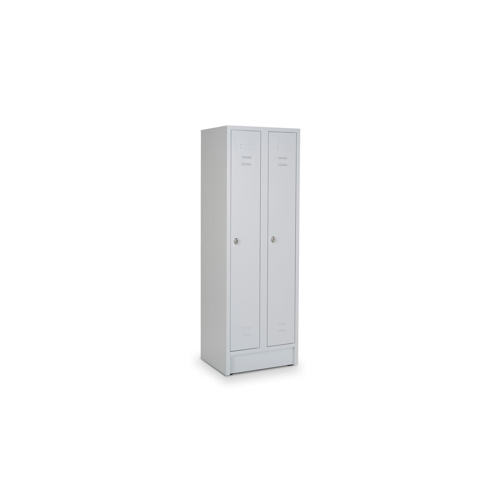 CEHA Reihen- und Garderobenschrank 60 cm 2 Abteile RAL7035