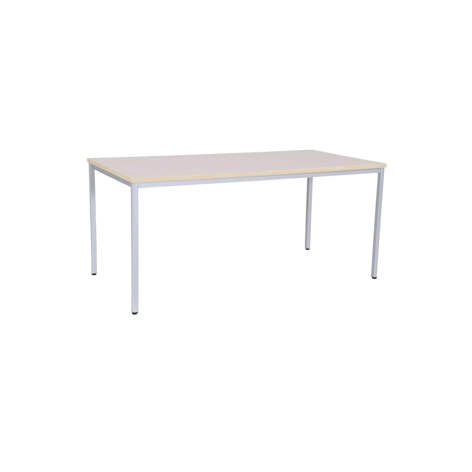 CEHA Mehrzwecktisch 200 x 100 cm Weiß/Aluminium Ahorn