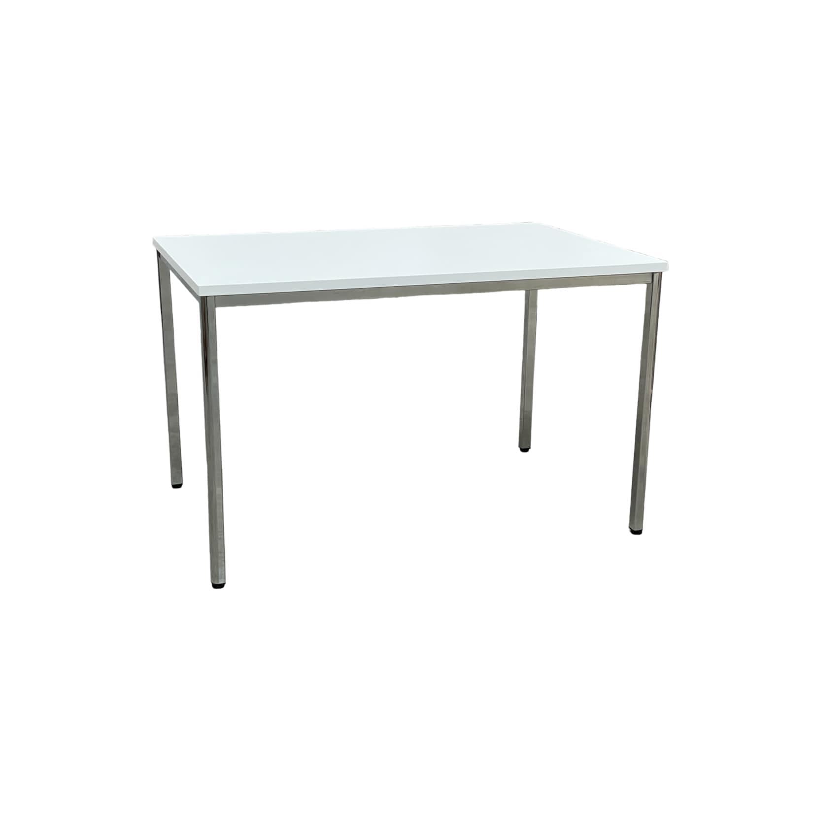 CEHA Mehrzwecktisch 120 x 80 cm Verchromt/Weiß