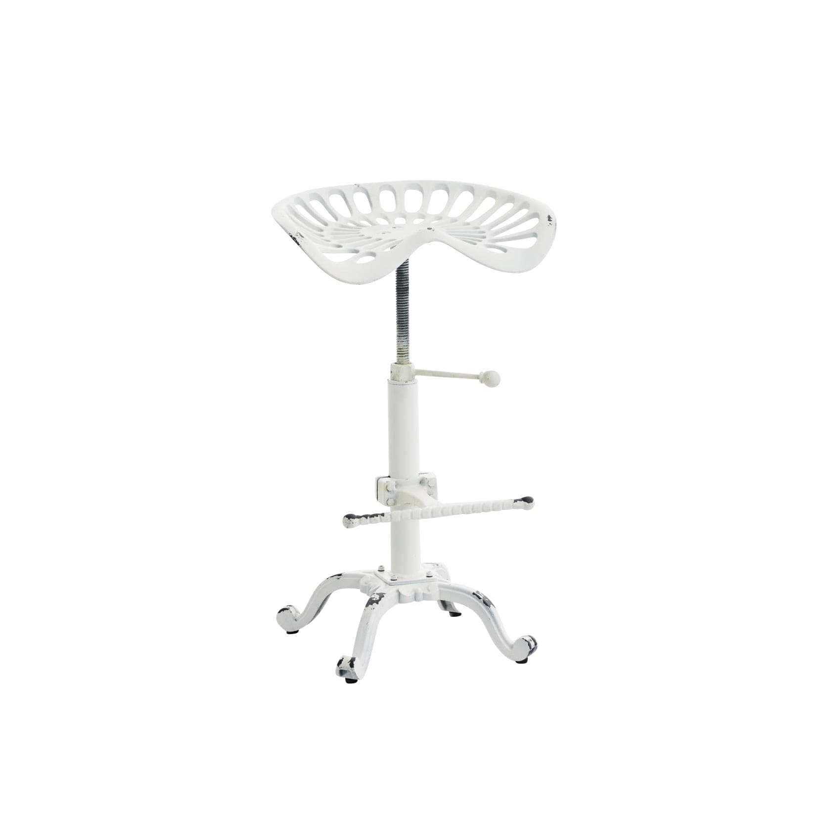 CLP Barhocker Butch Industrial-Stil Gusseisen Sitz Höhenverstellbar Schwarz