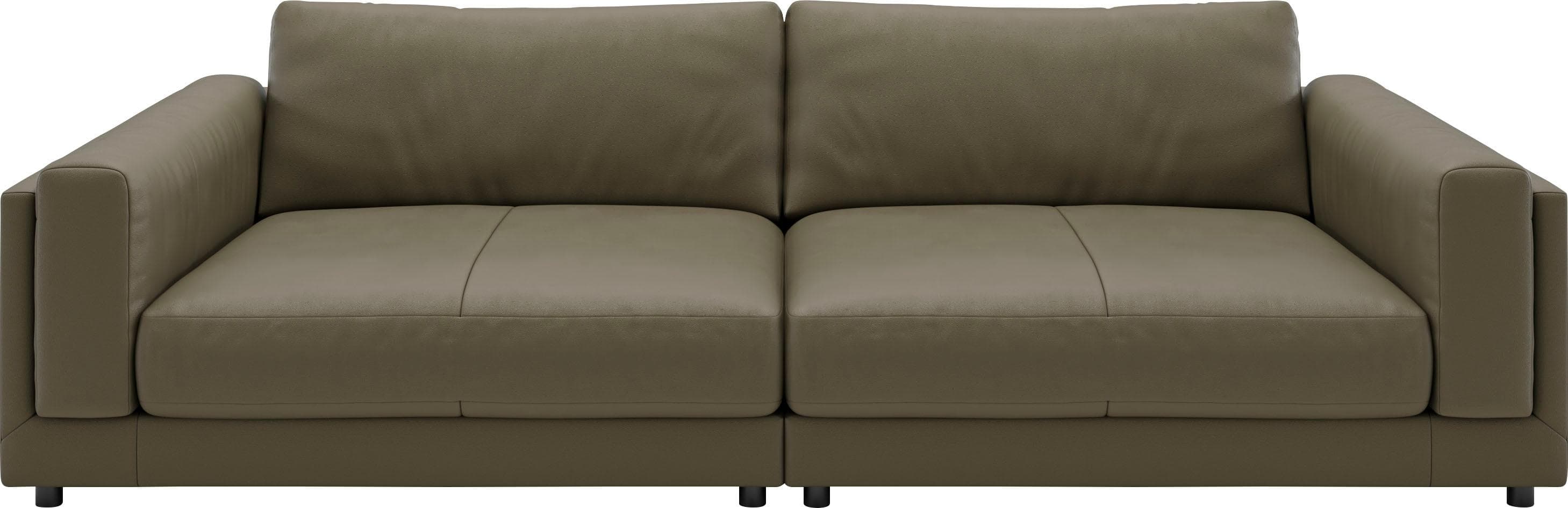 Big-Sofa 3C CANDY Karalis 100% Leder Oliv Extra Große Sitztiefe