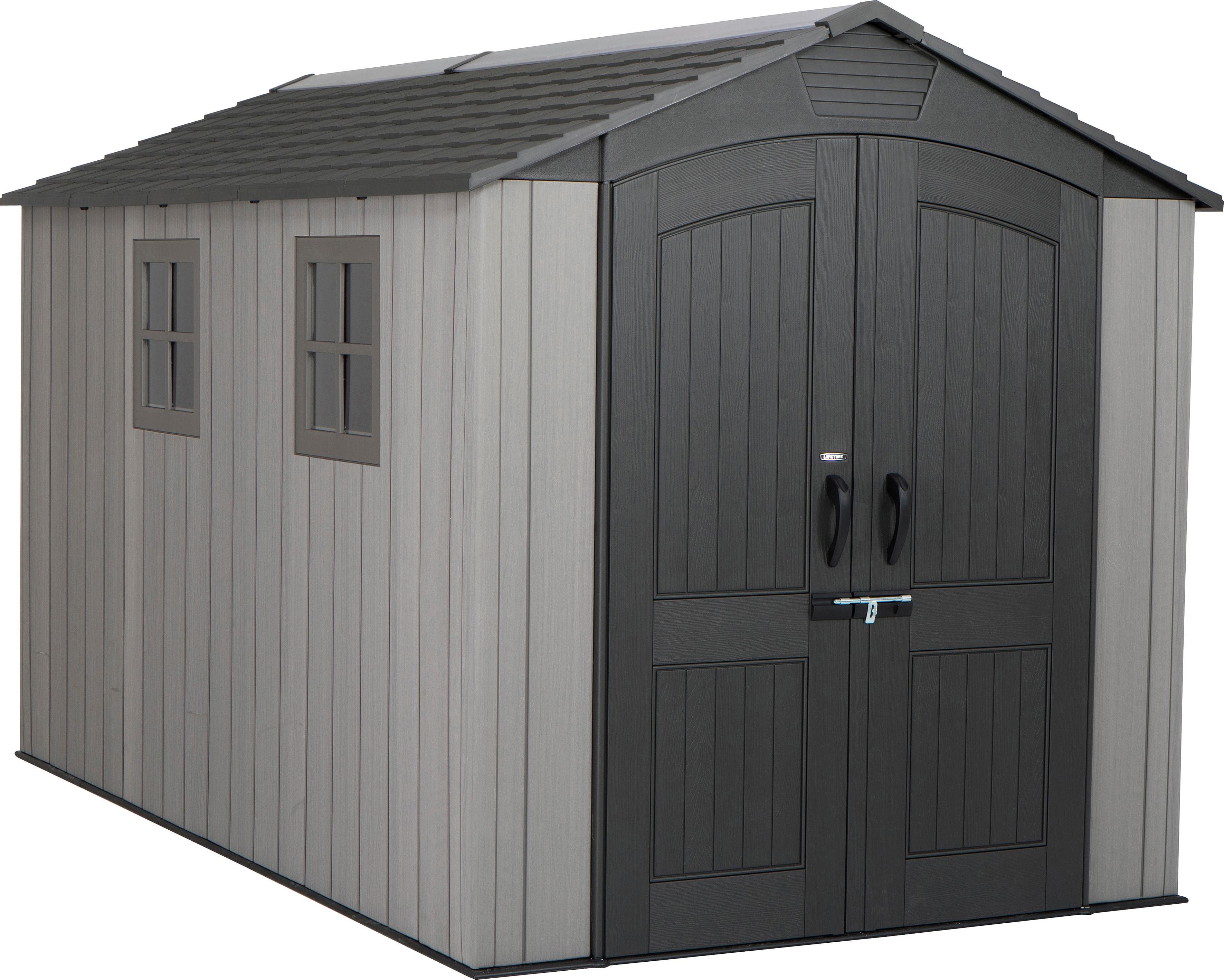 Gerätehaus LIFETIME "Terra" grau HDPE