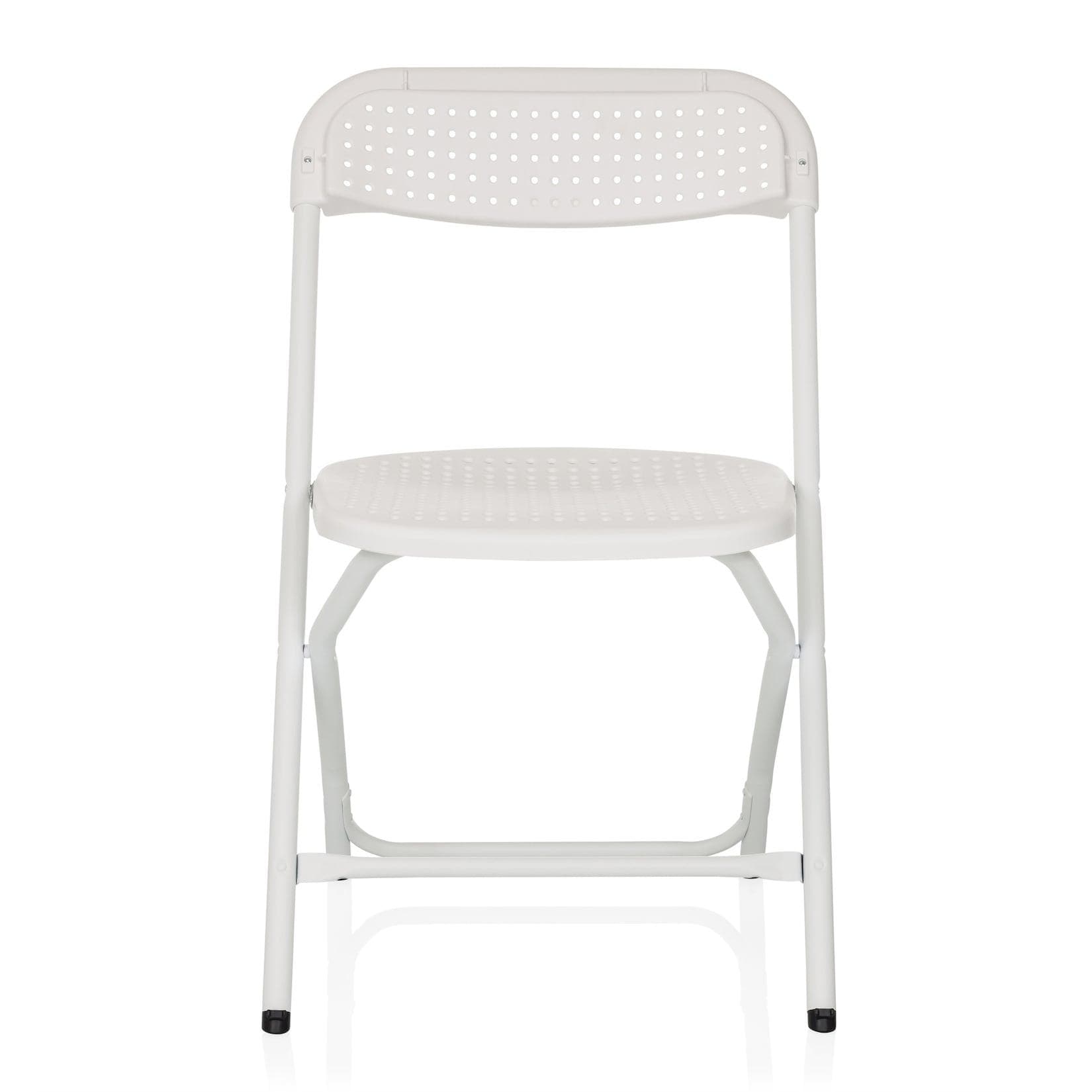 hjh OFFICE Outdoor Stuhl TUDELA XXL PRO W Weiß Kunststoff ohne Armlehnen