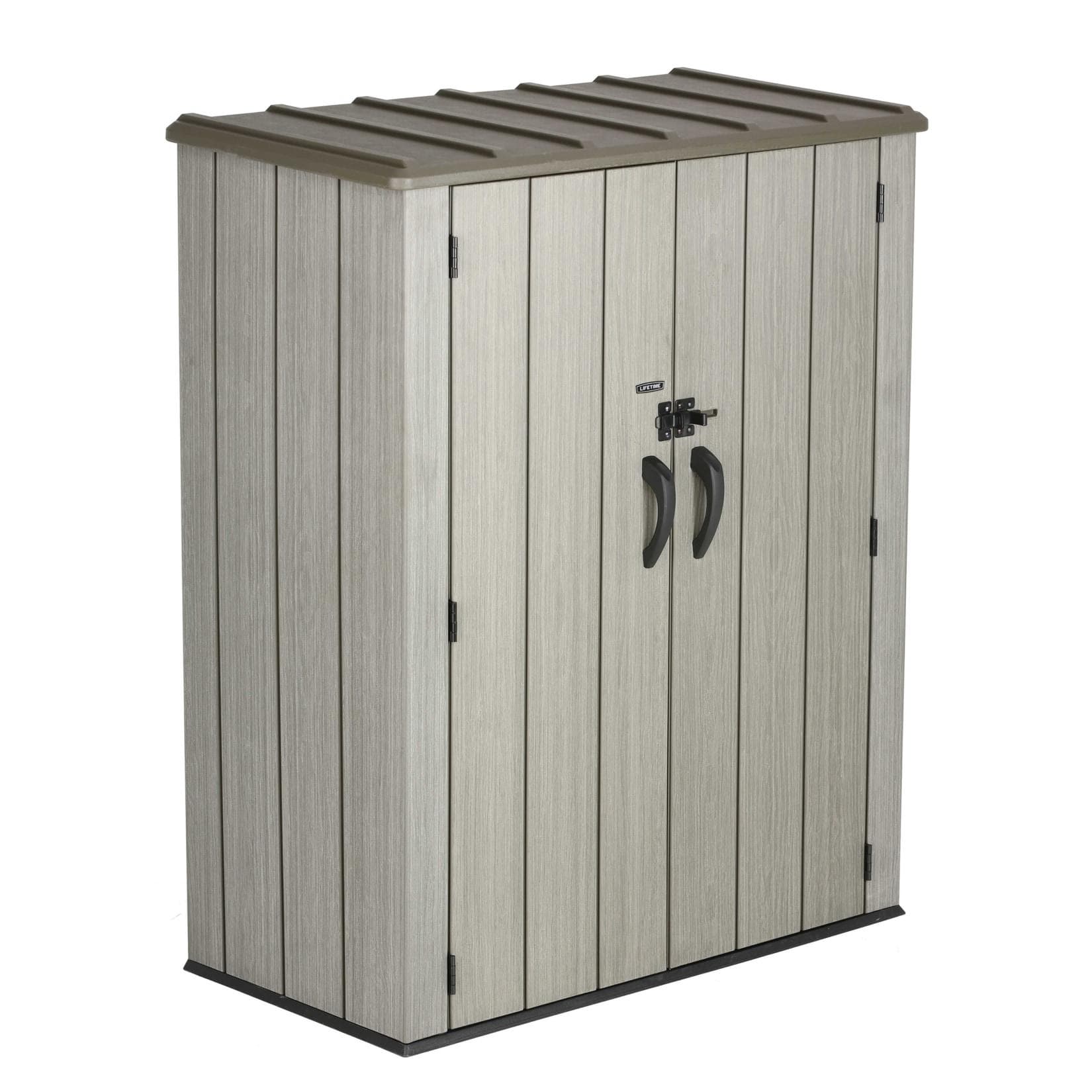 Lifetime Garten-Geräteschrank grau HDPE