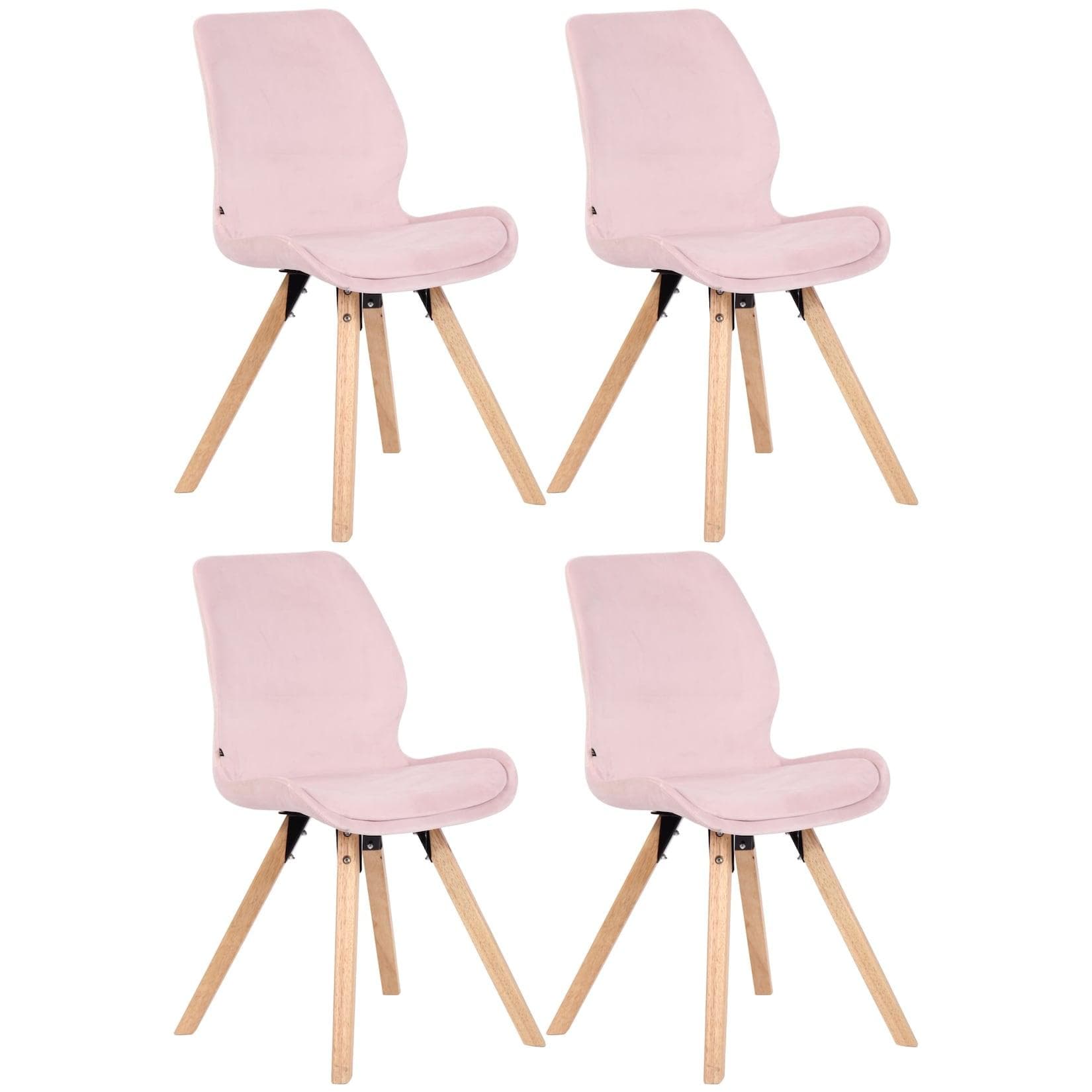 CLP Esszimmerstuhl 4er Set gepolstert Luna Modern