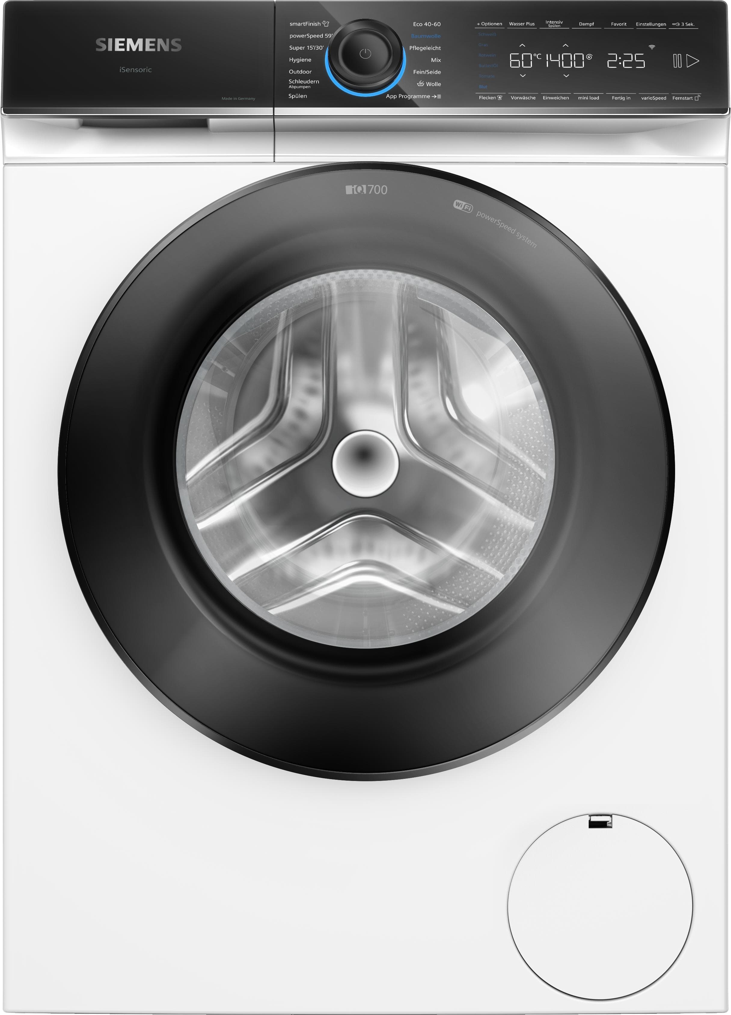 SIEMENS Waschmaschine WG44B2071 Frontlader 9 kg Energieeffizienz A