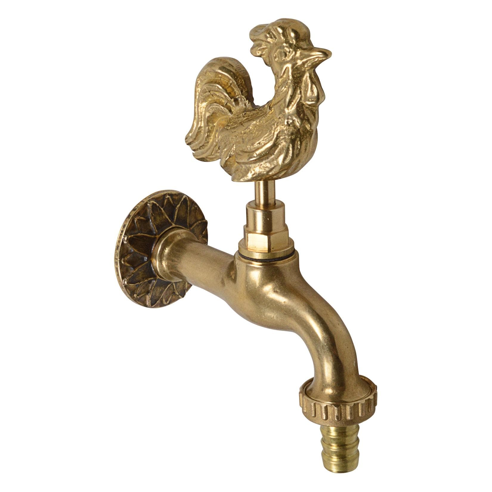 KIRCHHOFF Wasserhahn Garten Gockel, Außenwasserhahn mit Schlauchverbinder 1/2"