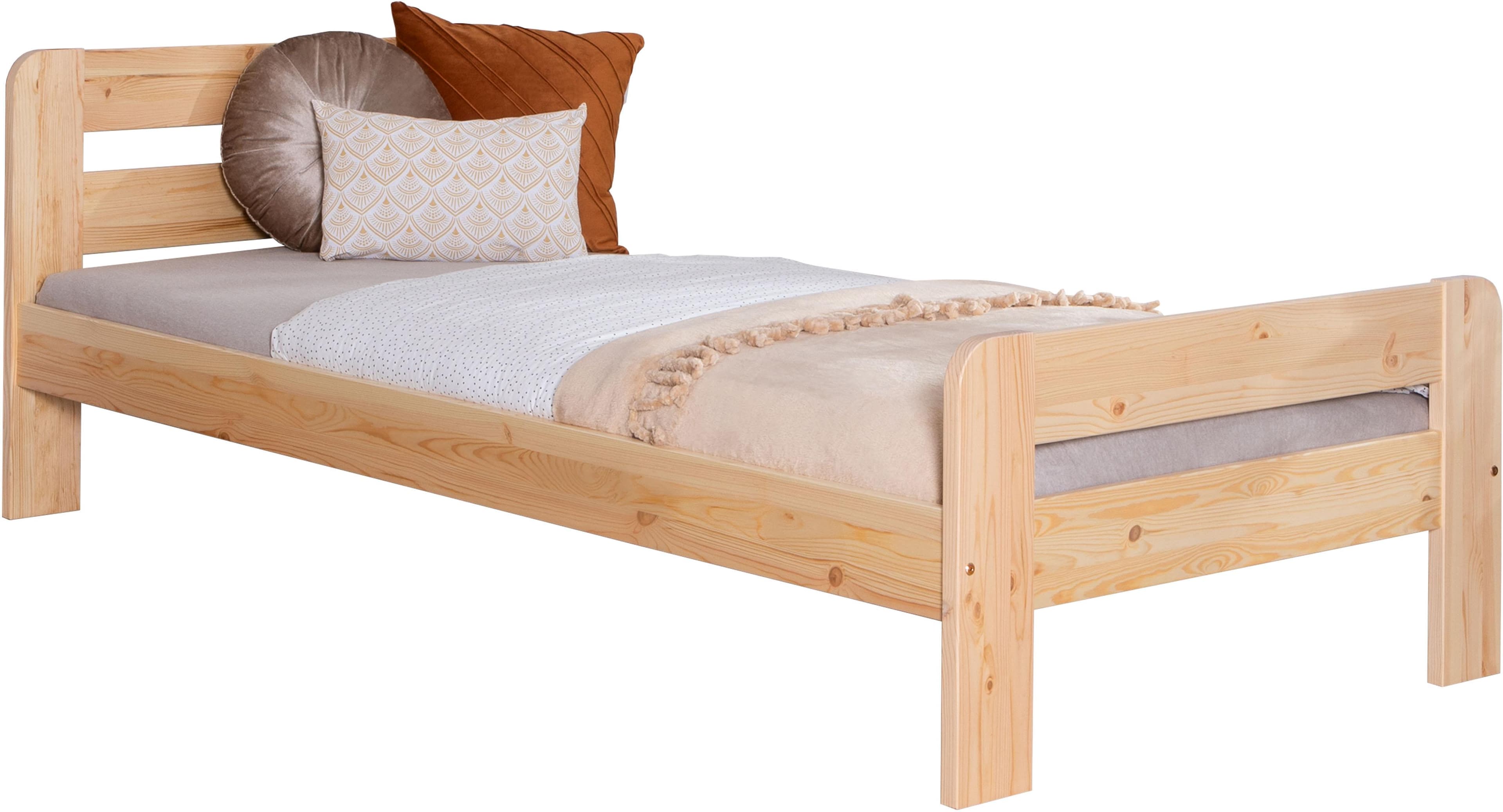 TICAA Massivholzbett Bert Kiefer FSC Jugendbett mit Lattenrost