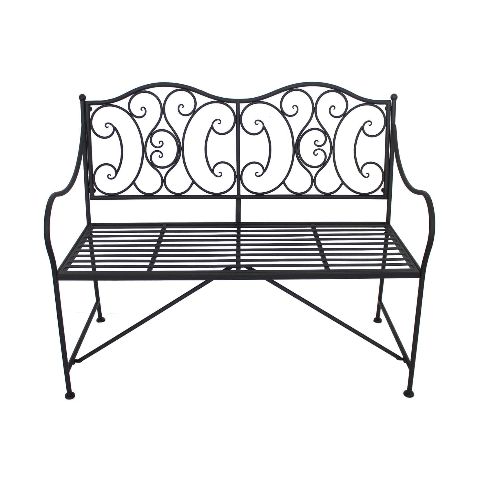 HTI-Line Gartenbank Curly 2-Sitzer mit Zierornamenten
