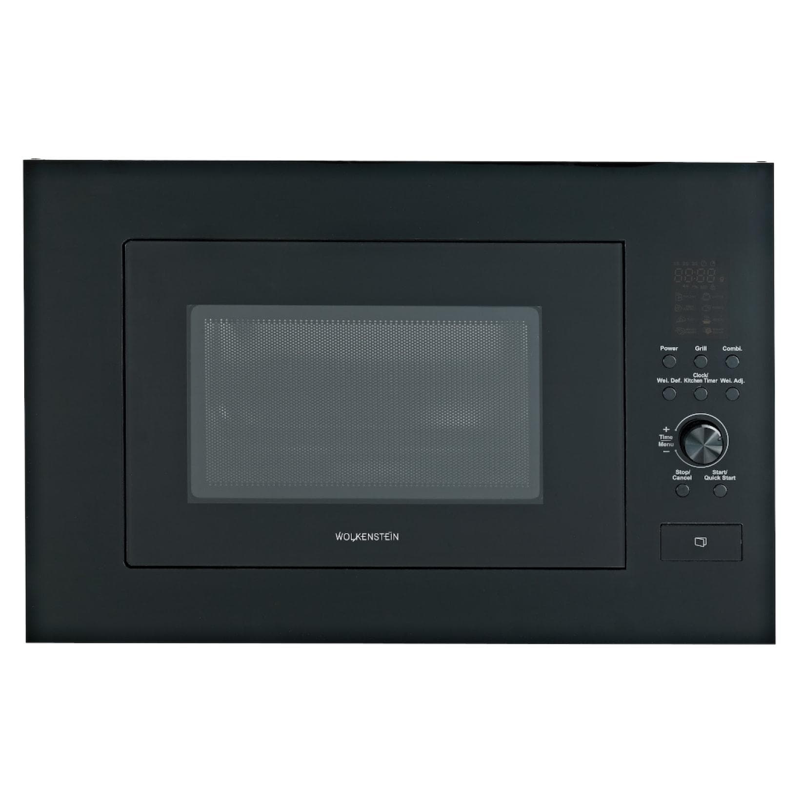 Wolkenstein Einbaumikrowelle WMW900-25GB EB Schwarz 900W Grill 1000W