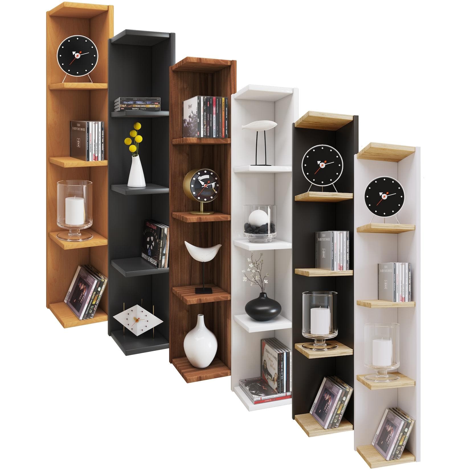 Holz Standregal für dekorative Aufbewahrung