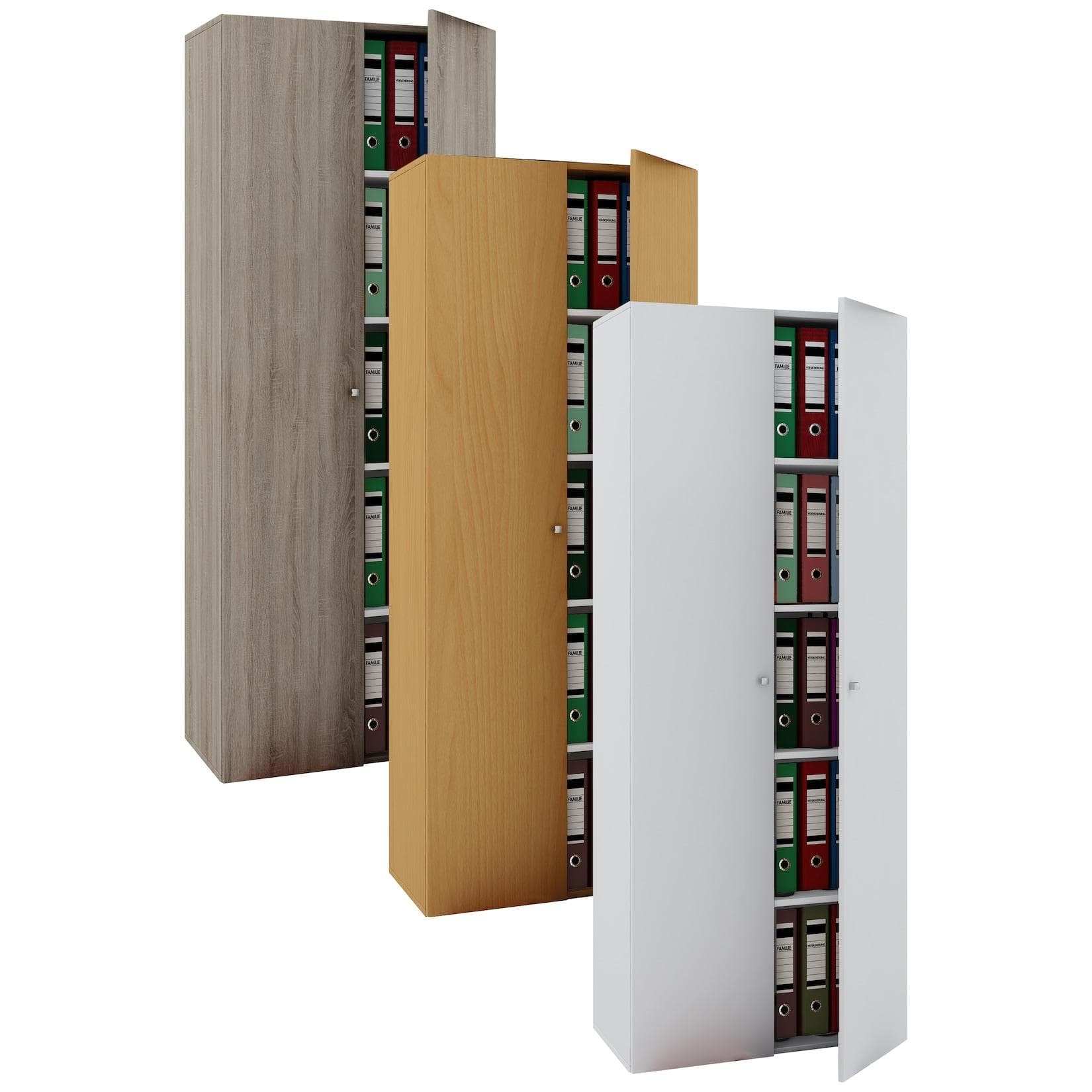 VCM Vandol Aktenschrank Büroschrank - Metallbeschläge & Ordnerfach