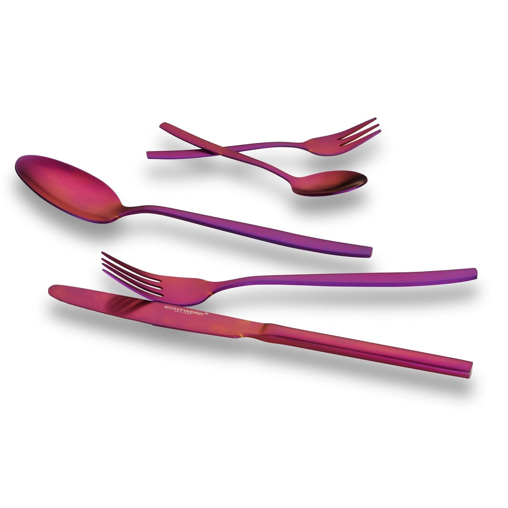 ECHTWERK Besteck Set Positano 30tlg Rot