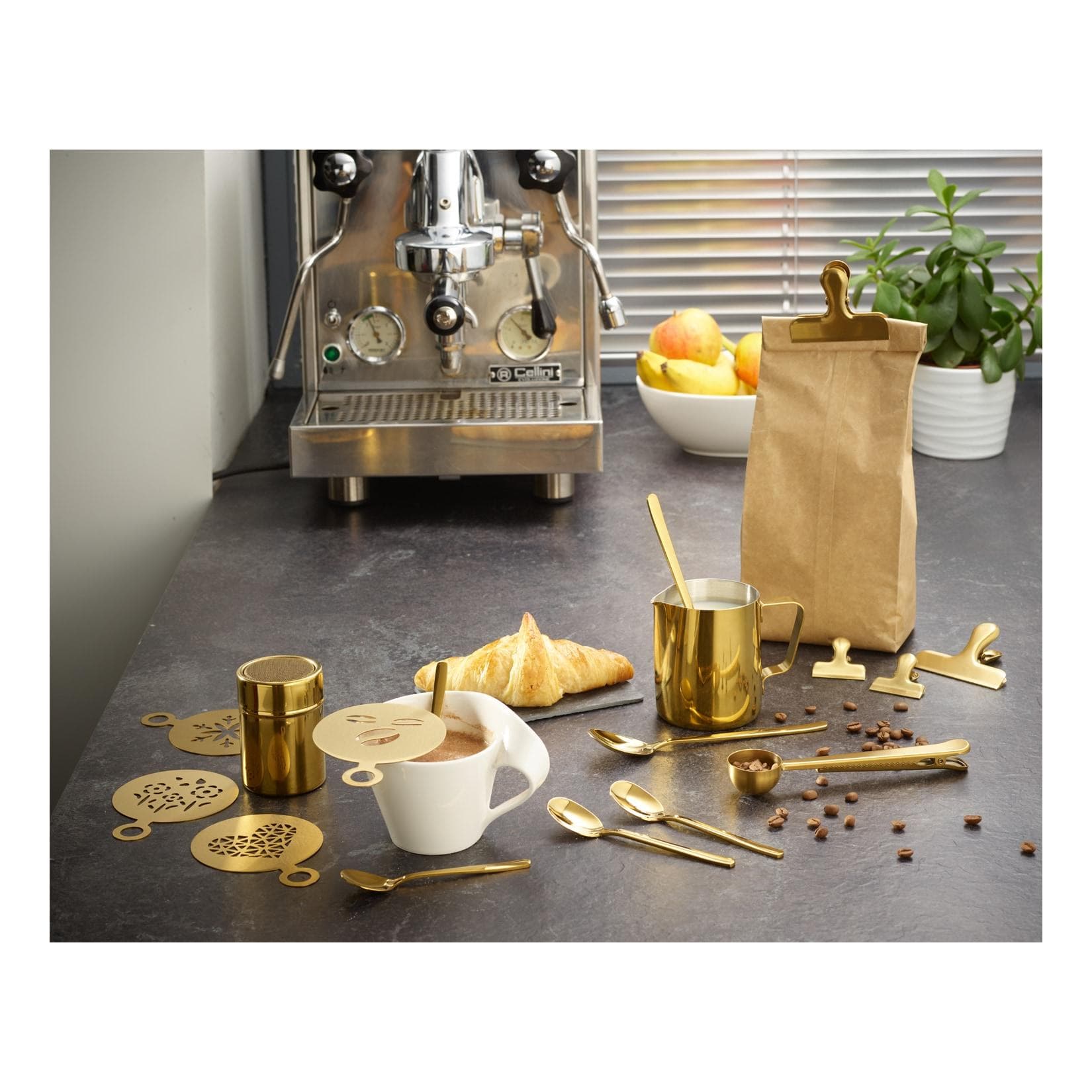 Echtwerk Kaffeezubehör-Set 23tlg, 600 ml, Gold