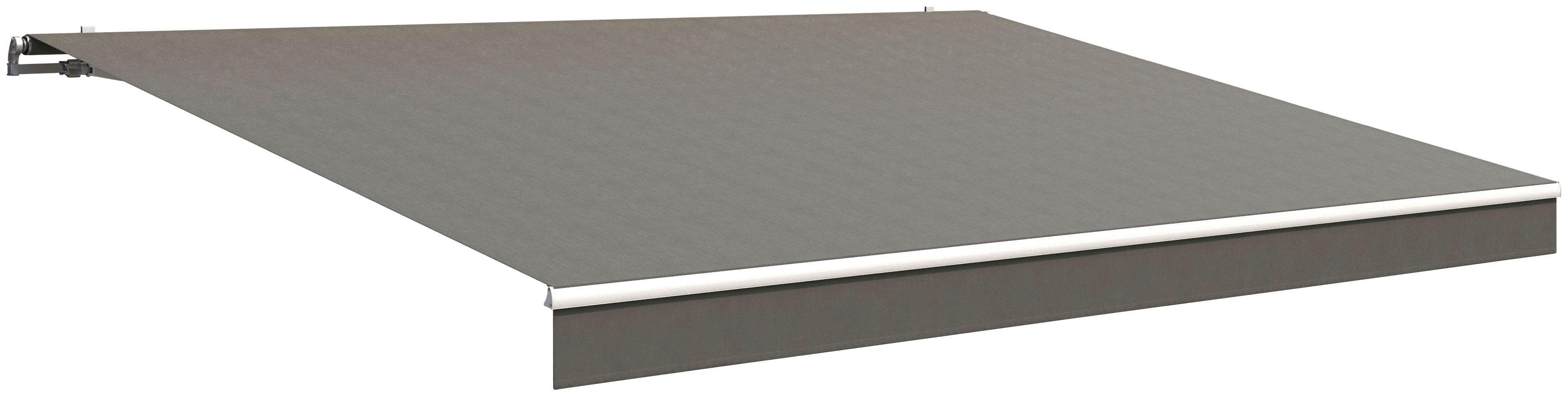 Gelenkarmmarkise Classic in Polyacryl, grau/dunkelgrau