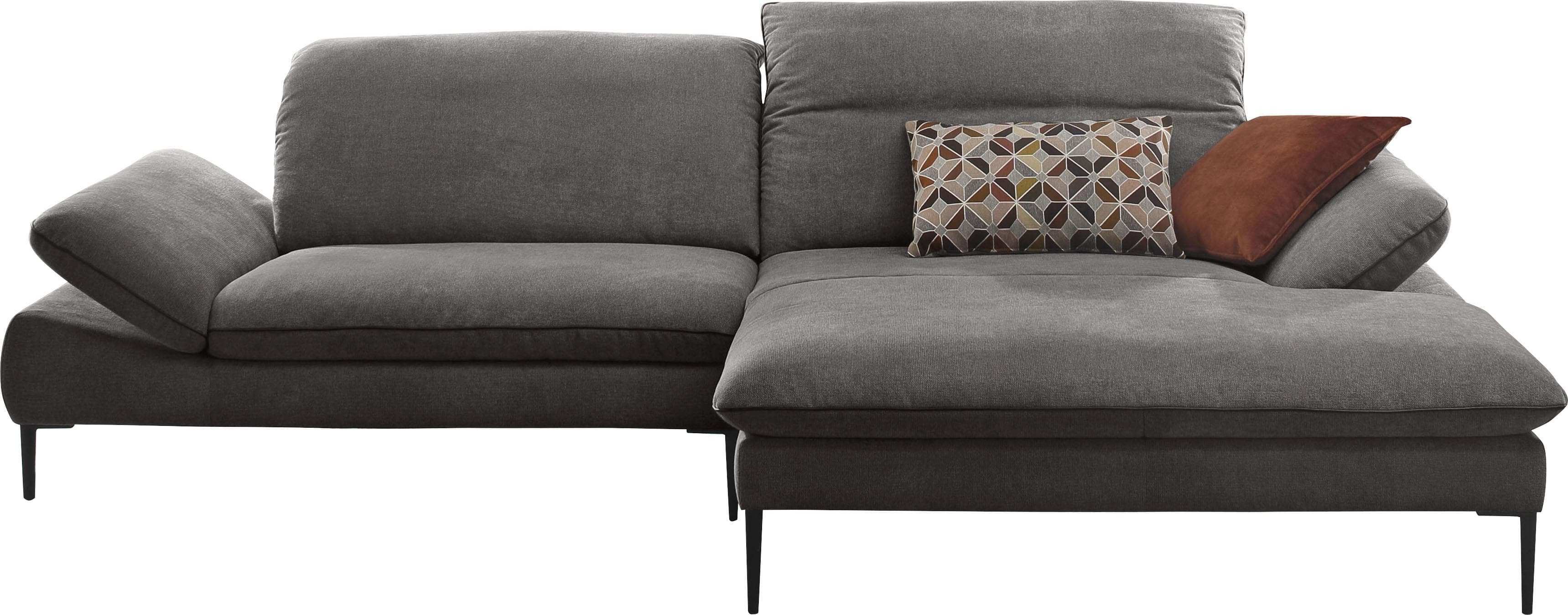 W.SCHILLIG Ecksofa enjoy&MORE Grau mit Sitztiefenverstellung