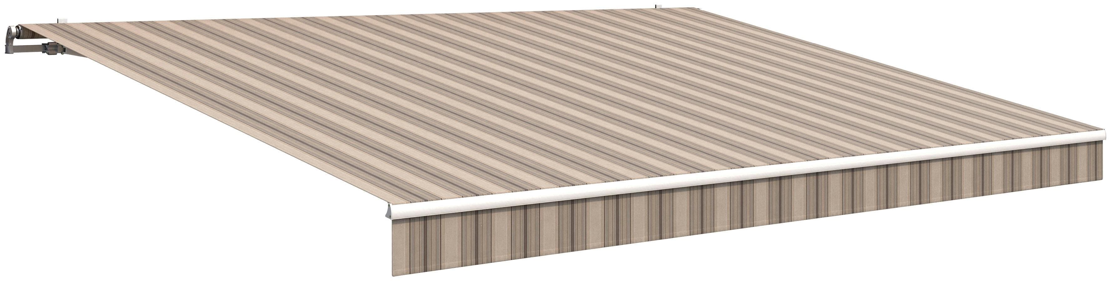Gelenkarmmarkise WISMAR Classic Beige-Braun Polyacryl
