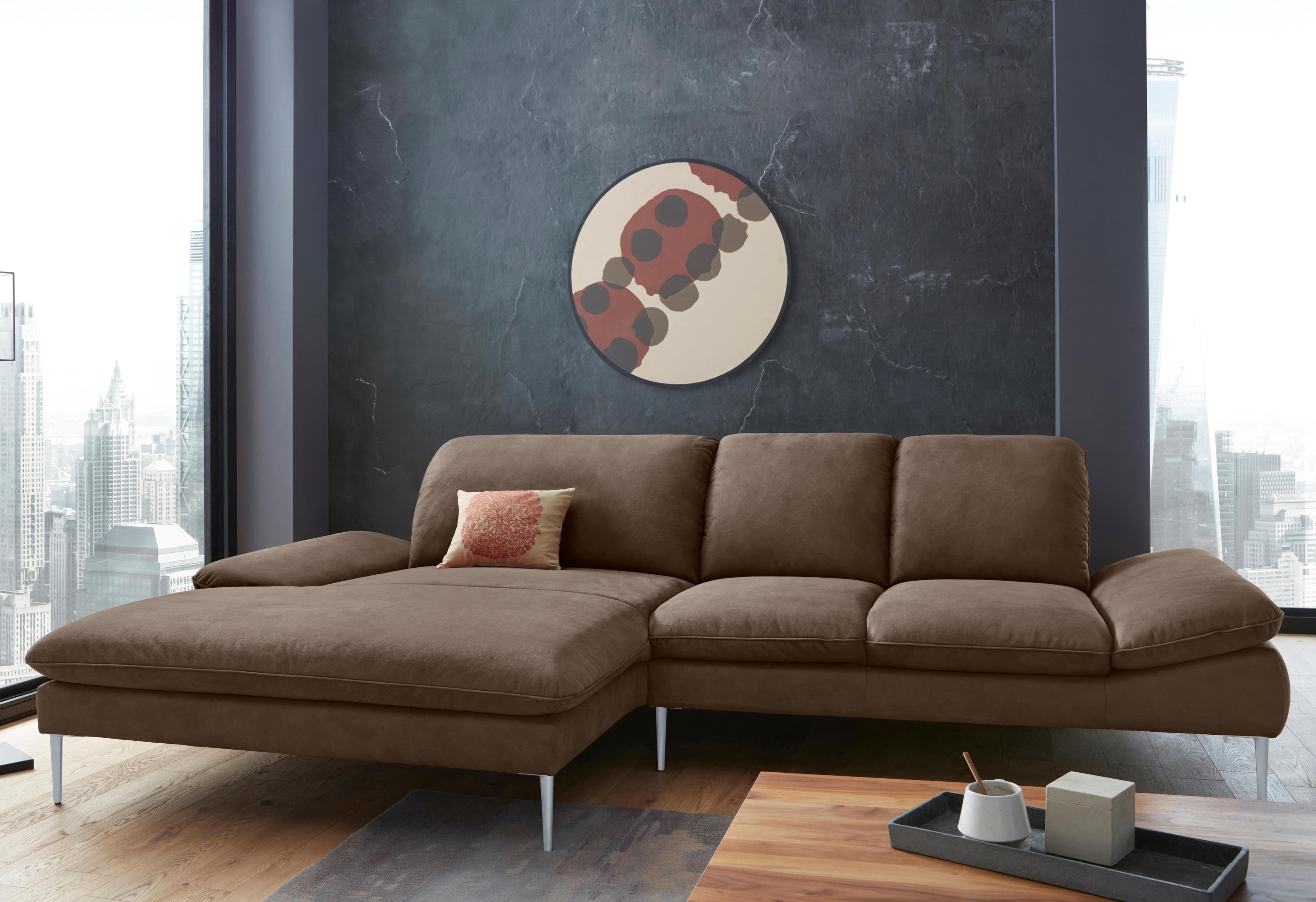 W.SCHILLIG Ecksofa enjoy&MORE L-Form Mocca mit Verstellfunktion