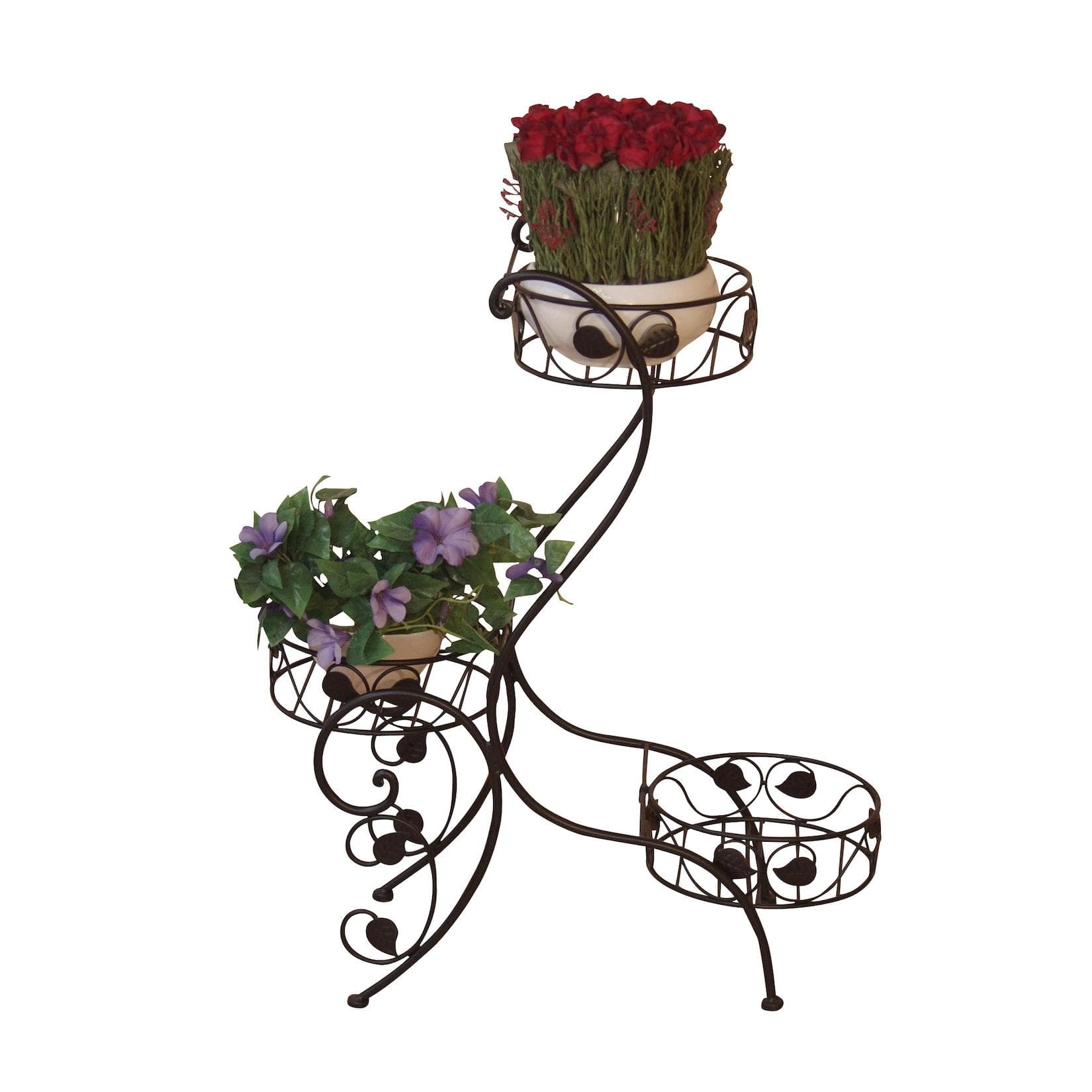 möbel direkt online Blumenständer Metall Schwarz