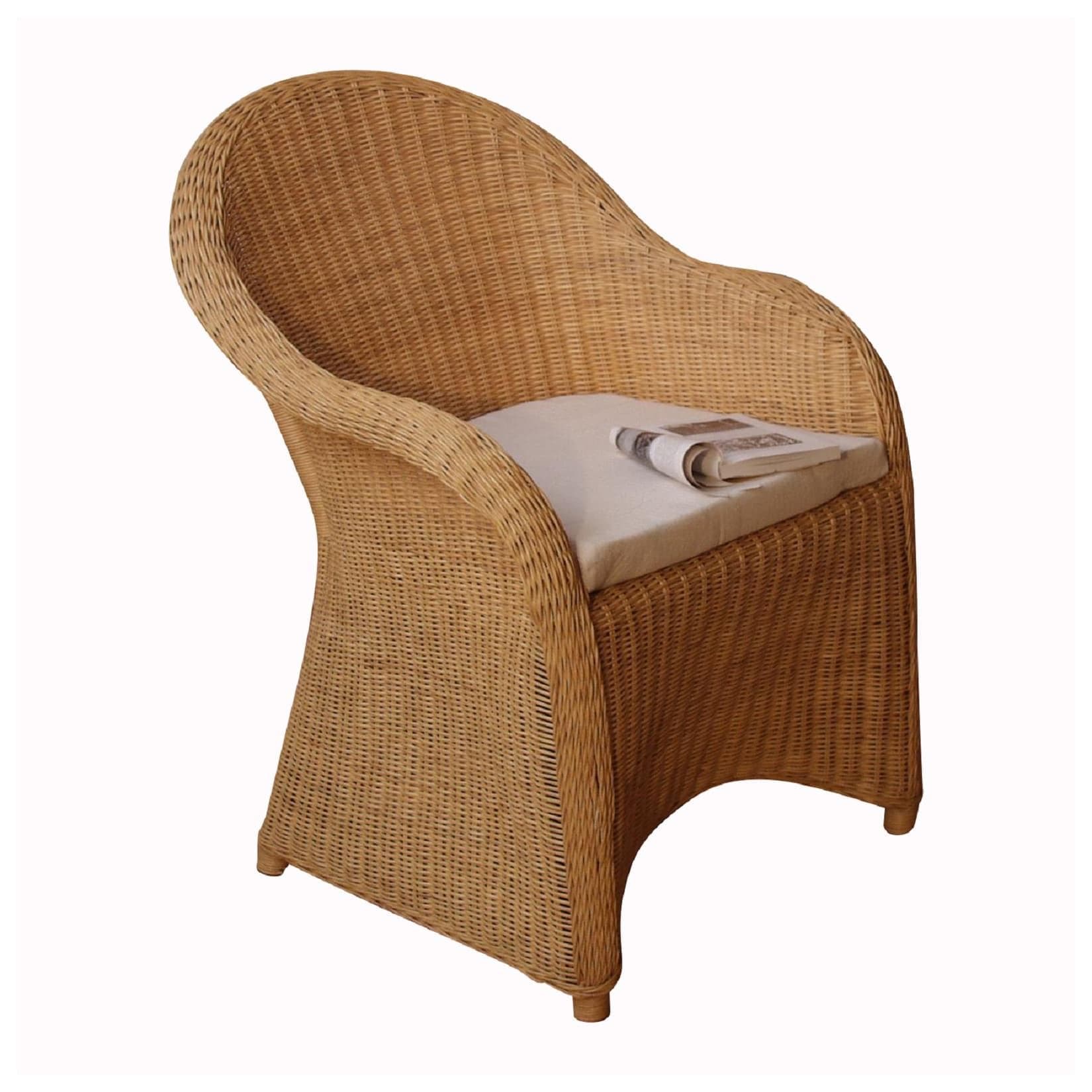 möbel direkt online Rattansessel Holger Beige Kubu-Rattan