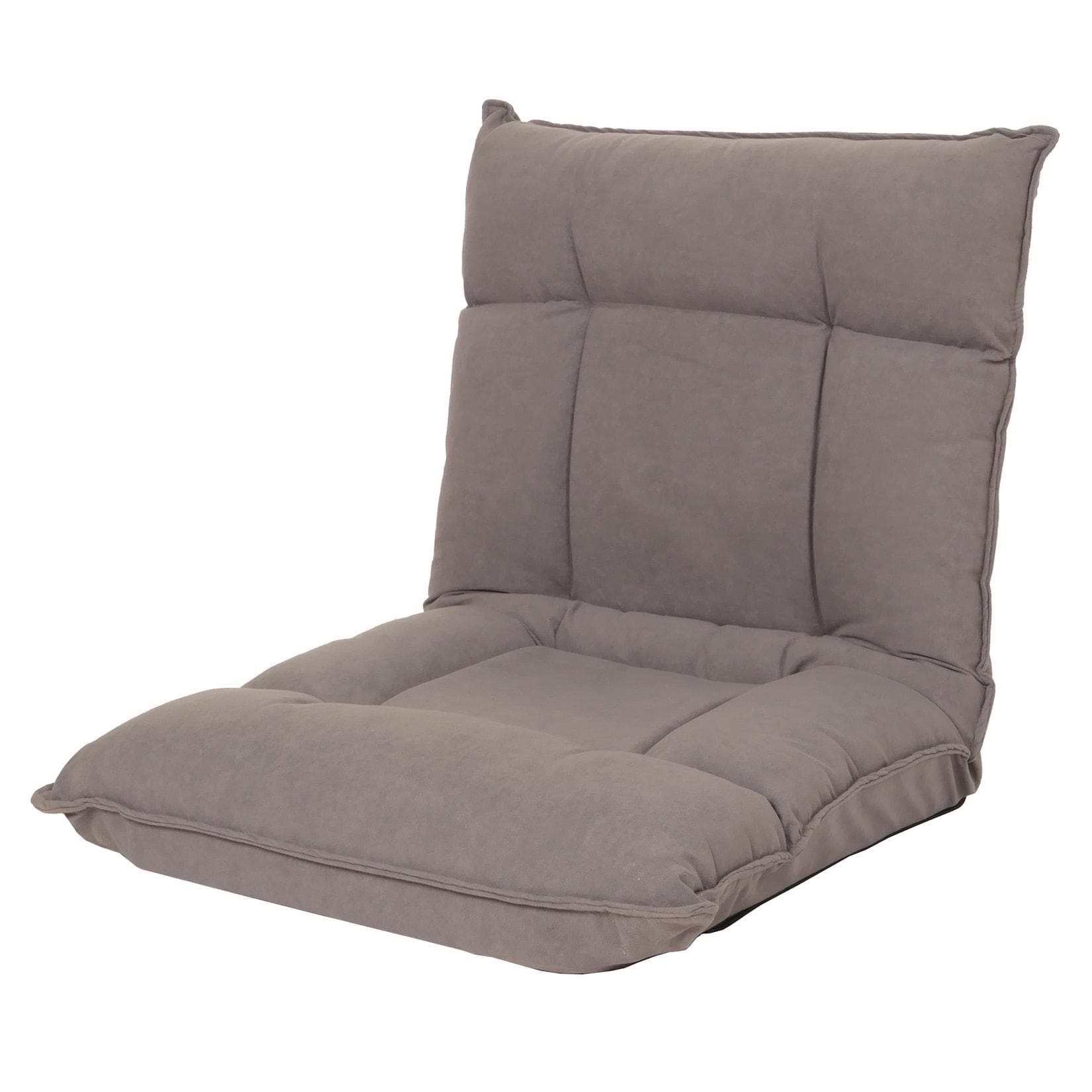 Bodensessel MCW-N44 Relaxsessel 6 Positionen Samt Dunkelgrau