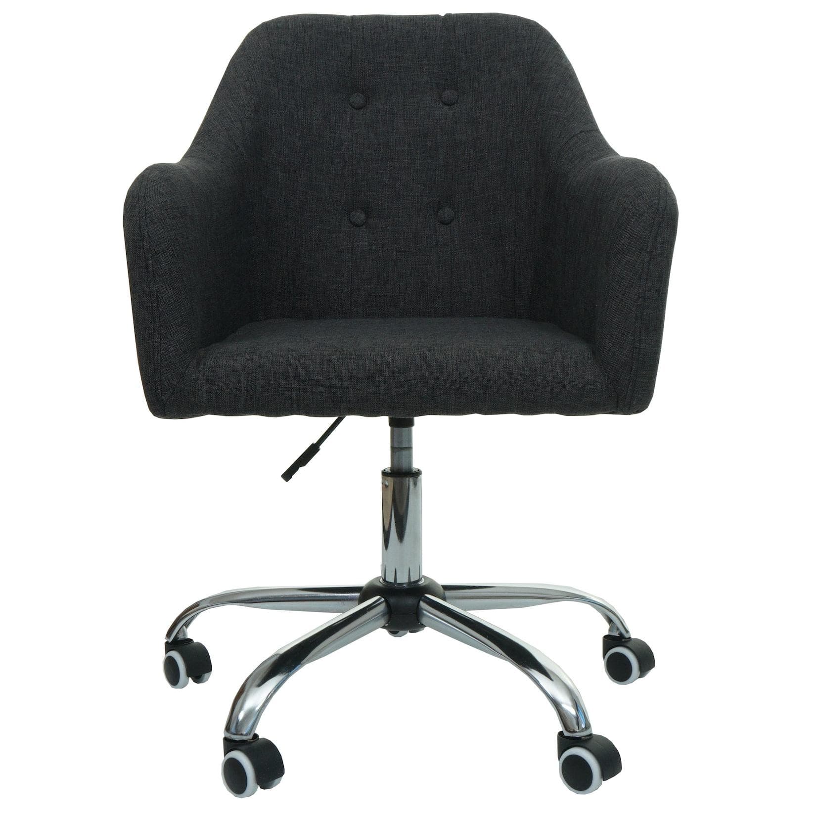 MCW Bürostuhl MCW-L92 mit Armlehne - Stoff dunkelgrau