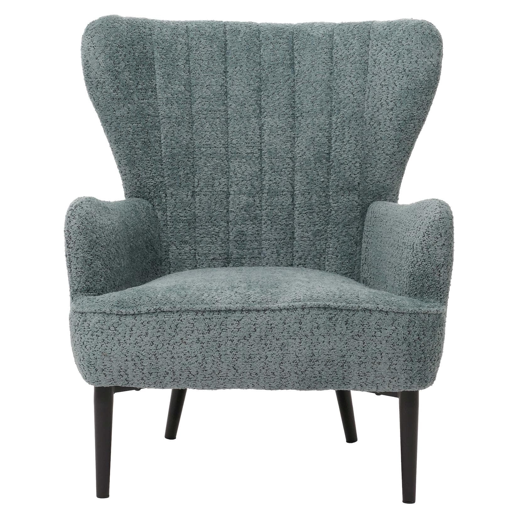 Lounge-Sessel MCW-K37 Retro Vintage Chenille Blau-Grün
