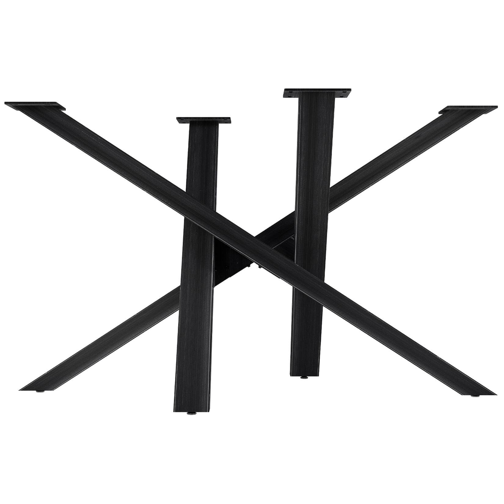 CLP Tischbein Finney Metall Schwarz für DIY-Tischkufen