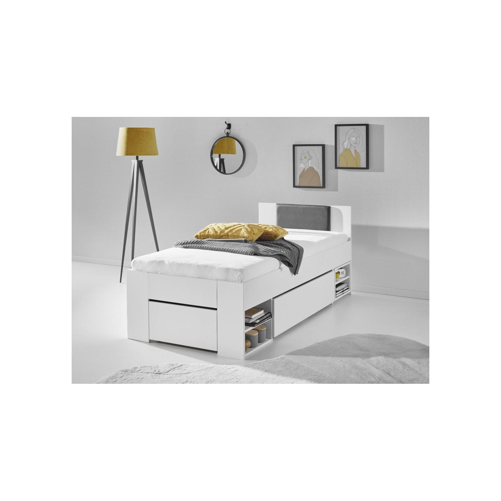 Stauraumbett Stefan mit großen Schubladen - komfortabel & flexibel