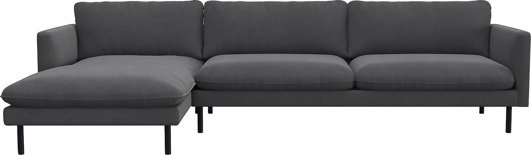 Ecksofa FLEXLUX Bolzano Grau L-Form