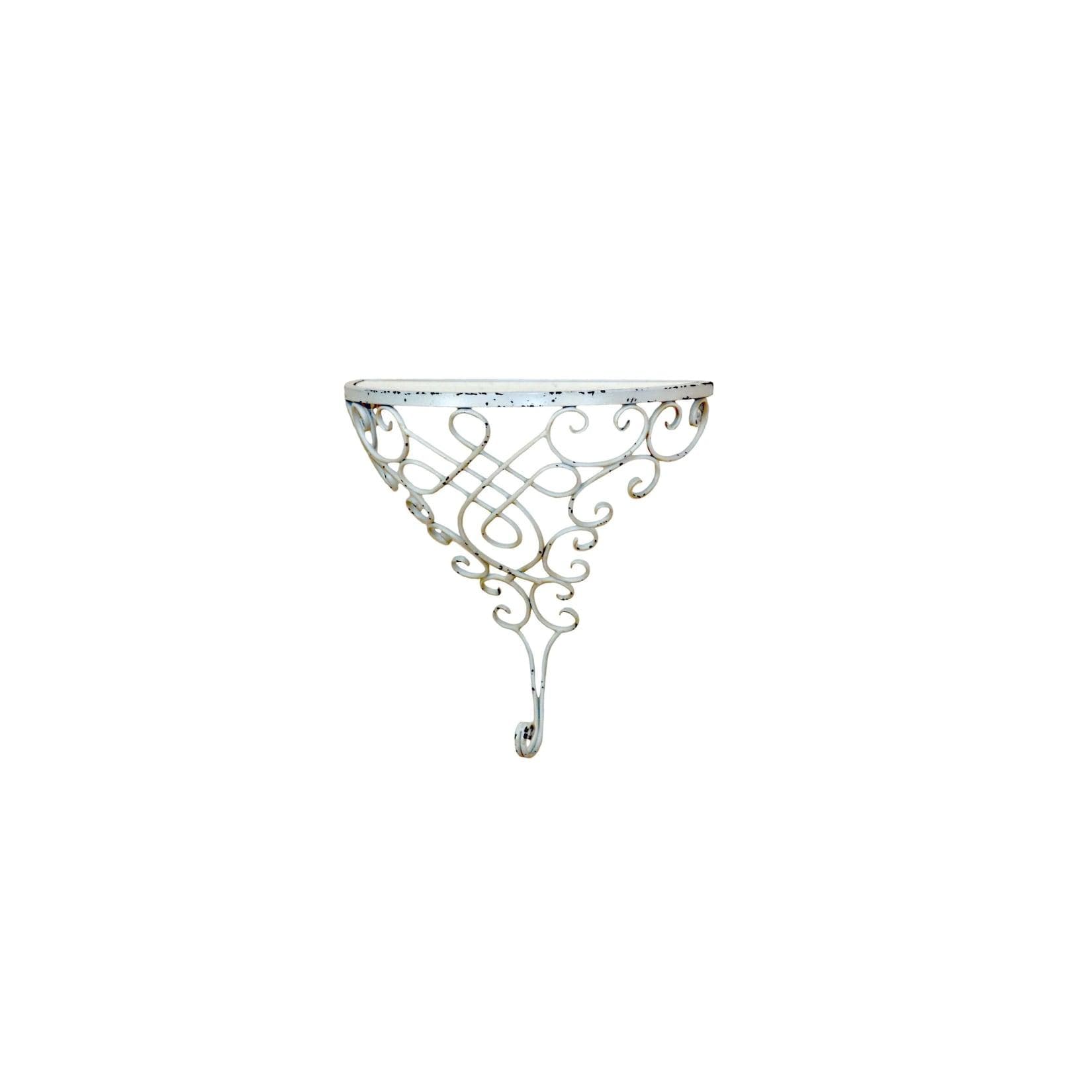 möbel direkt online Wandkonsole Regal Antik Metall Glas