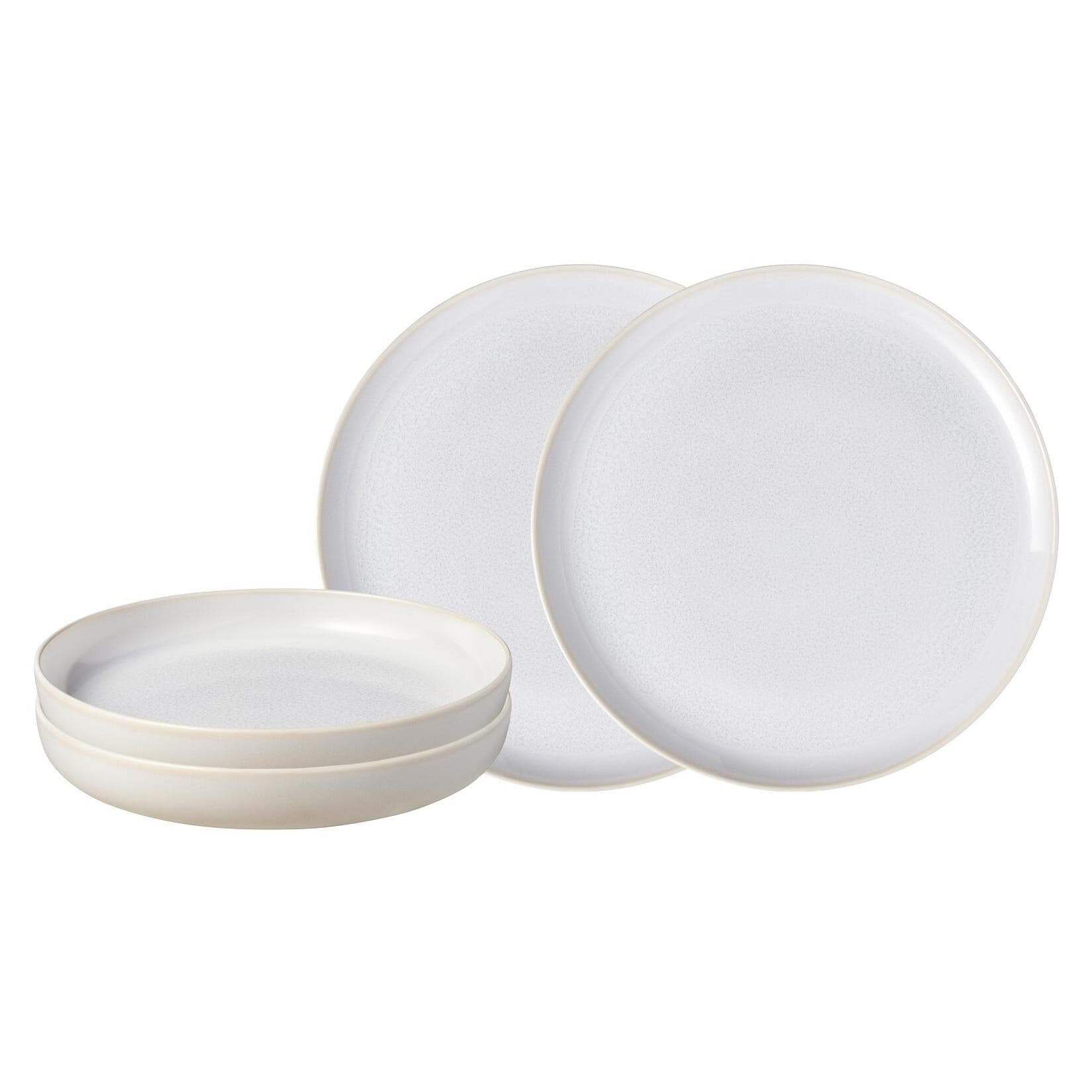 Villeroy & Boch Tafelservice Crafted Cotton 4er Set Weiß