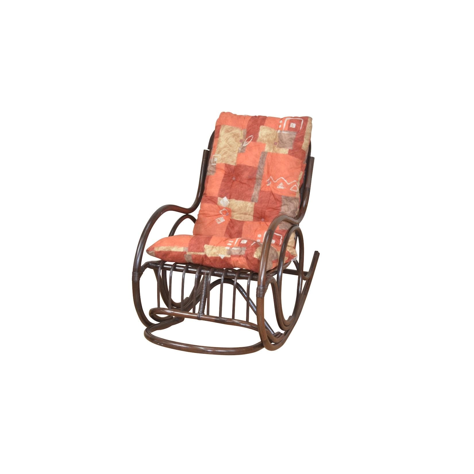 möbel direkt online Schaukelstuhl mit Auflagekissen Rattan