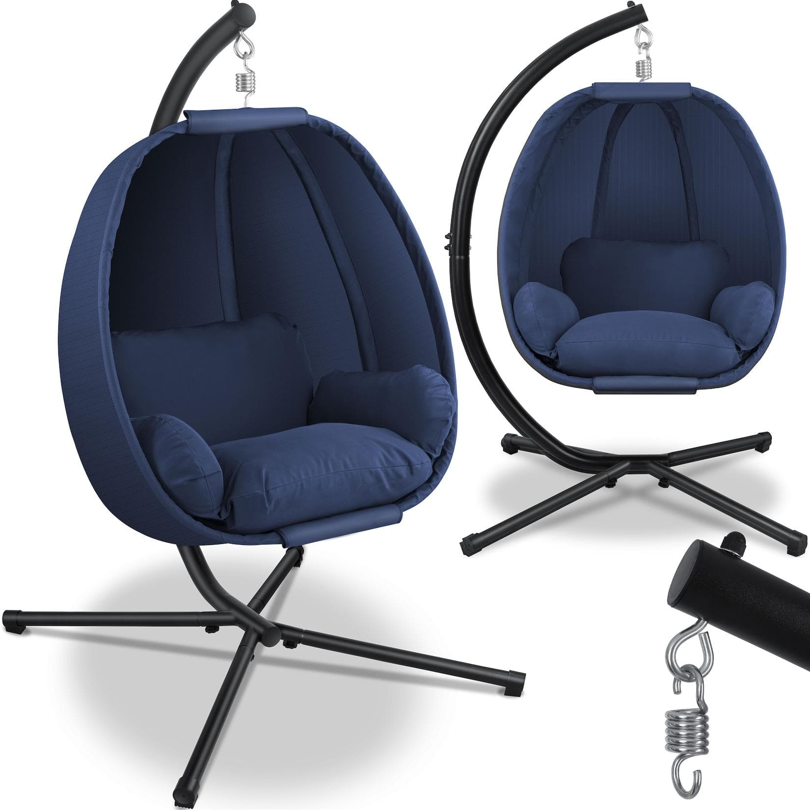 KESSER Luxe Hängesessel mit Gestell & Polsterung Indoor Outdoor