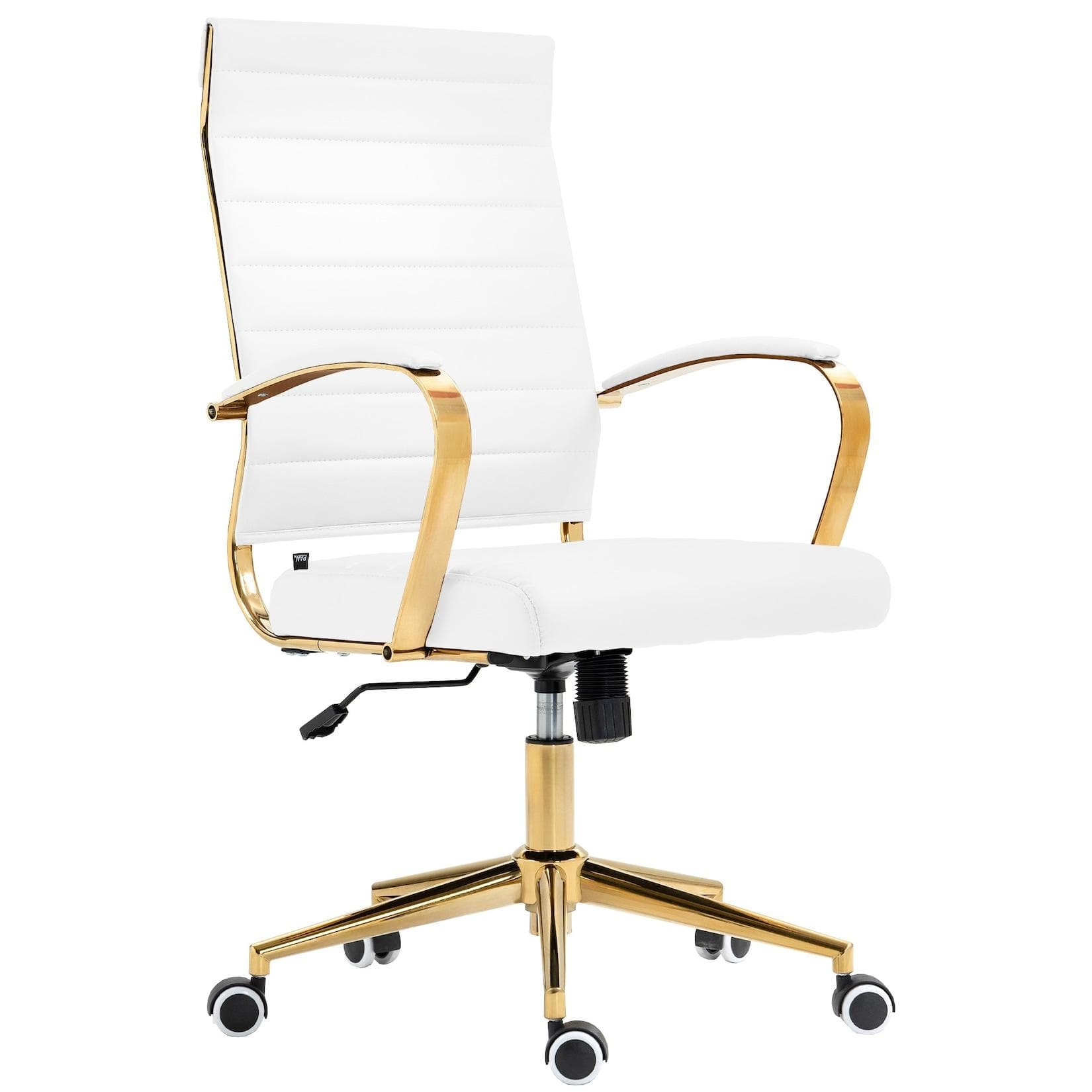 CLP Schreibtischstuhl Havanna Kunstleder Weiß Höhenverstellbar S0KBC001