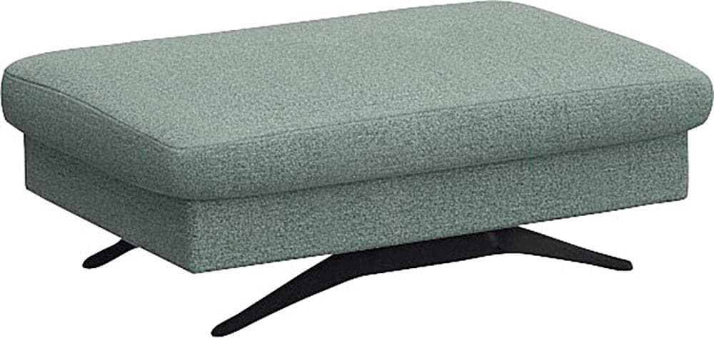 FLEXLUX Glow Sitzhocker mit Stauraum Leder Sky Blue