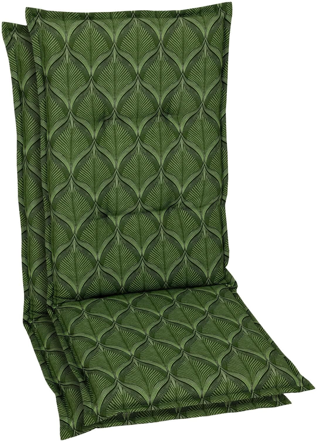 GO-DE Hochlehnerauflage Grün Spar-Set 2 St
