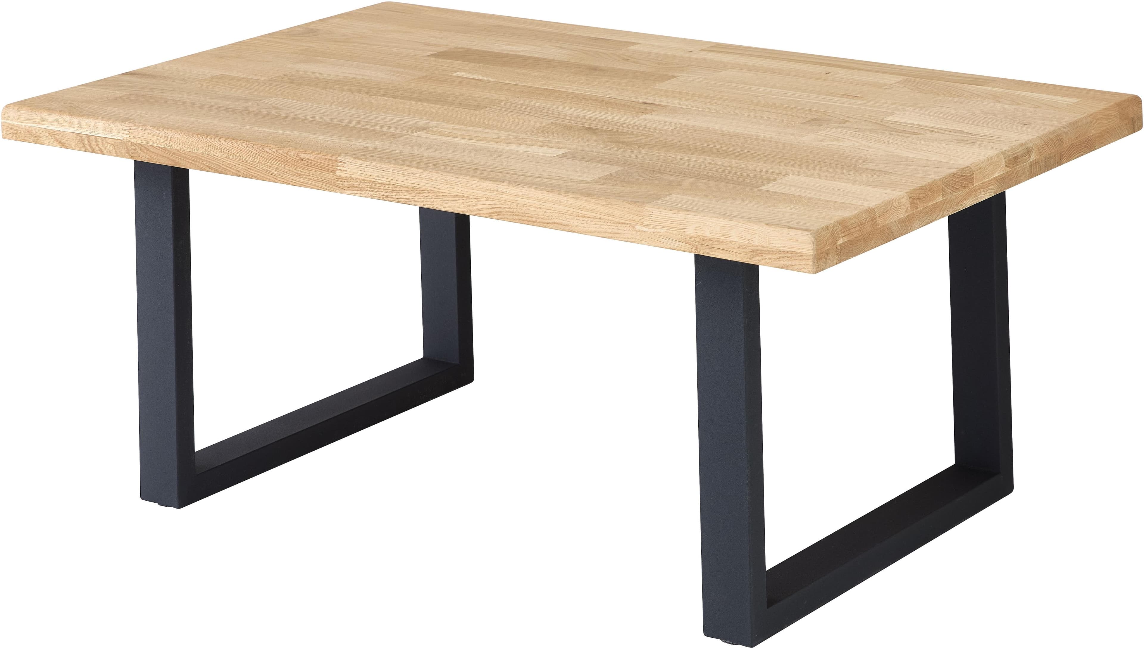 STOLKOM Chris Couchtisch Eiche Massivholz Industrial Style
