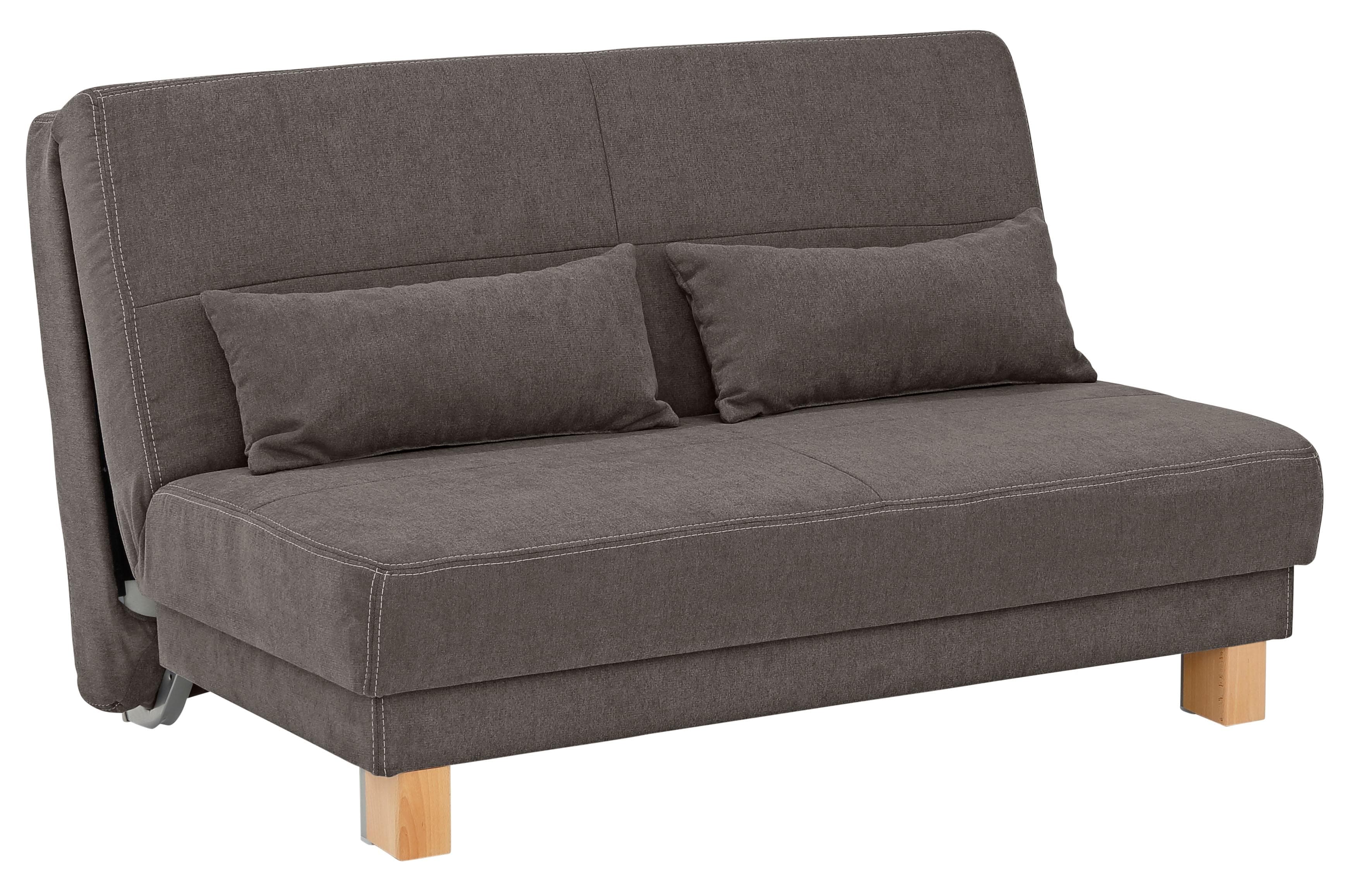 Schlafsofa - Sofa mit Handgriff zum Bett verwandeln  - mit Nierenkissen