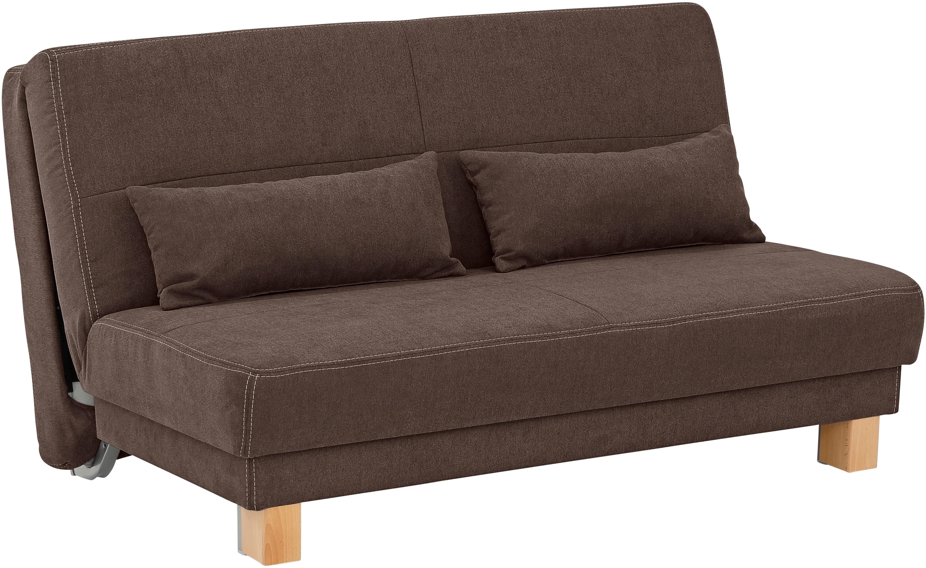 HOME AFFAIRE Schlafsofa Gina Braun Chenille