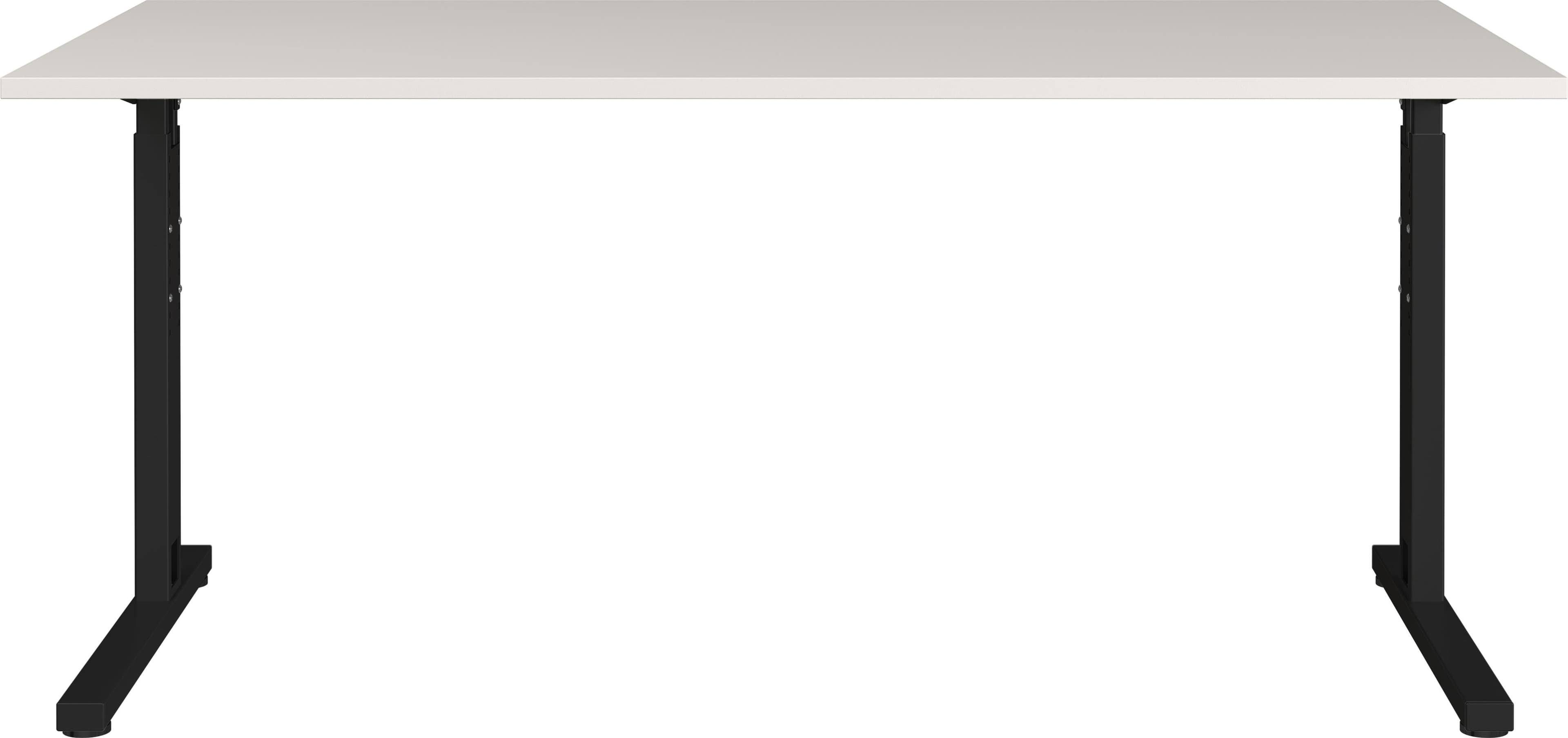 GERMANIA GW-Profi 3.0 Schreibtisch Höhenverstellbar Schwarz/Lichtgrau