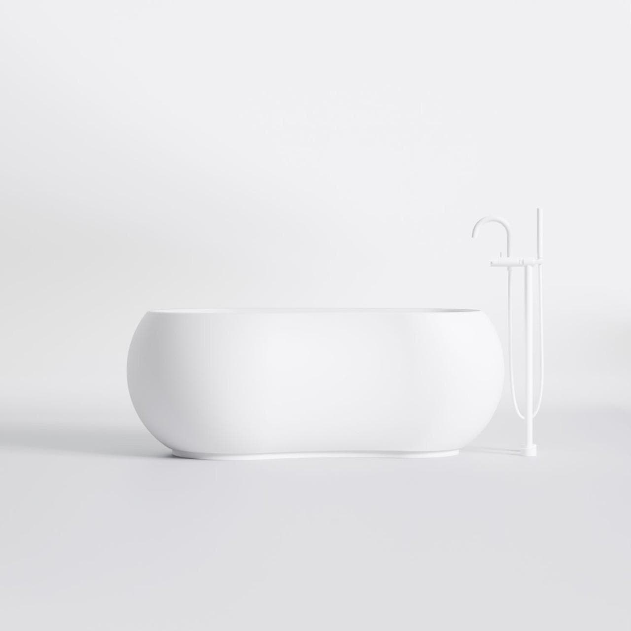 Steinberg Serie 490 Freistehende Badewanne Rund Matt White