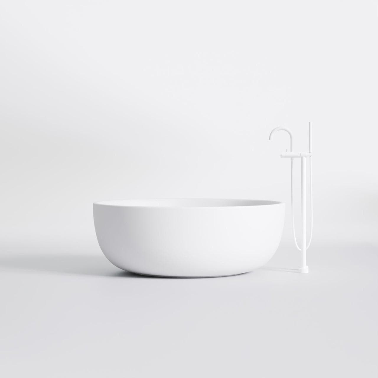 Steinberg Serie 490 Freistehende Badewanne Rund Matt White